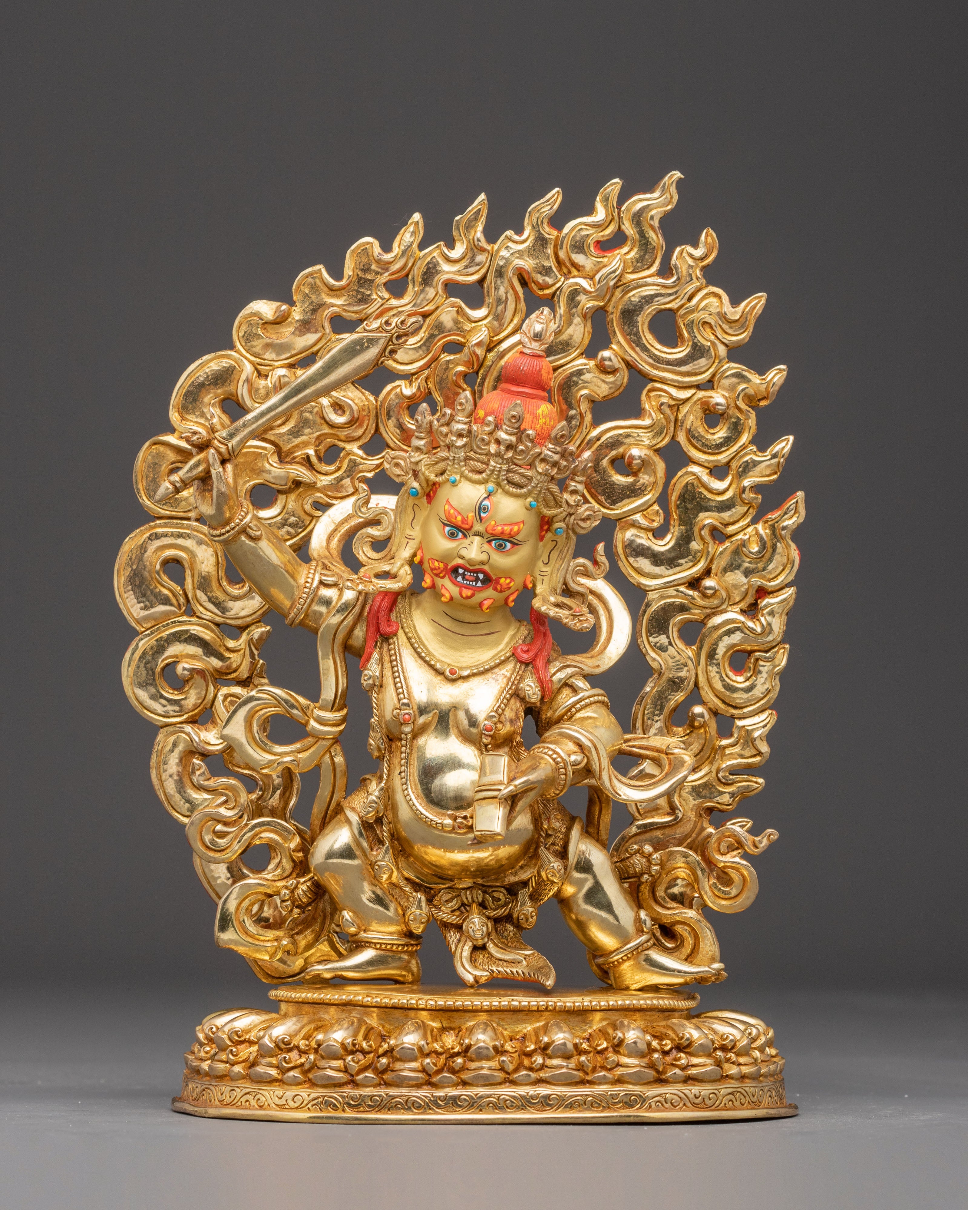 Golden Statue of Black Manjushri 