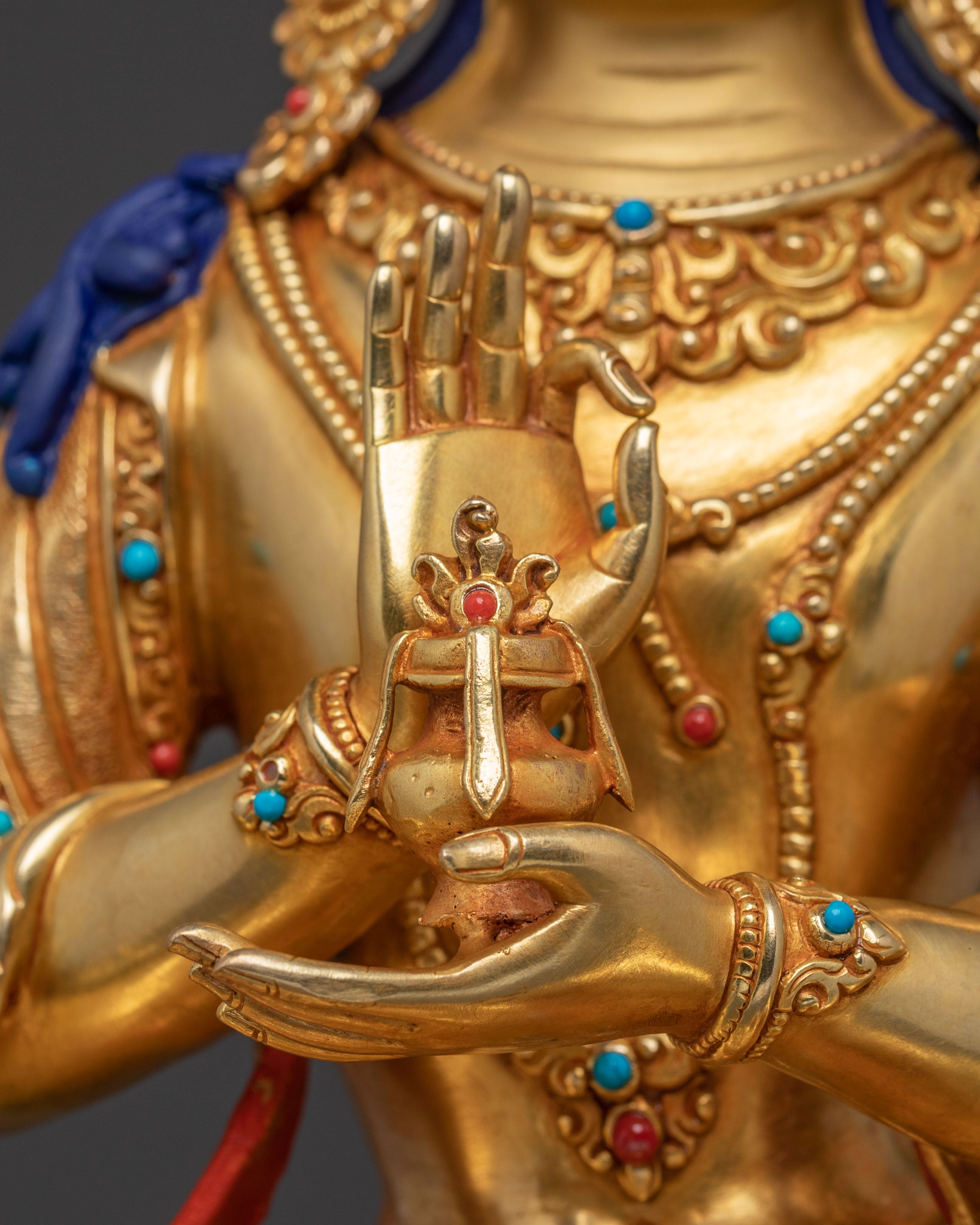 Samantabhadra Golden Statue | Altar Decor
