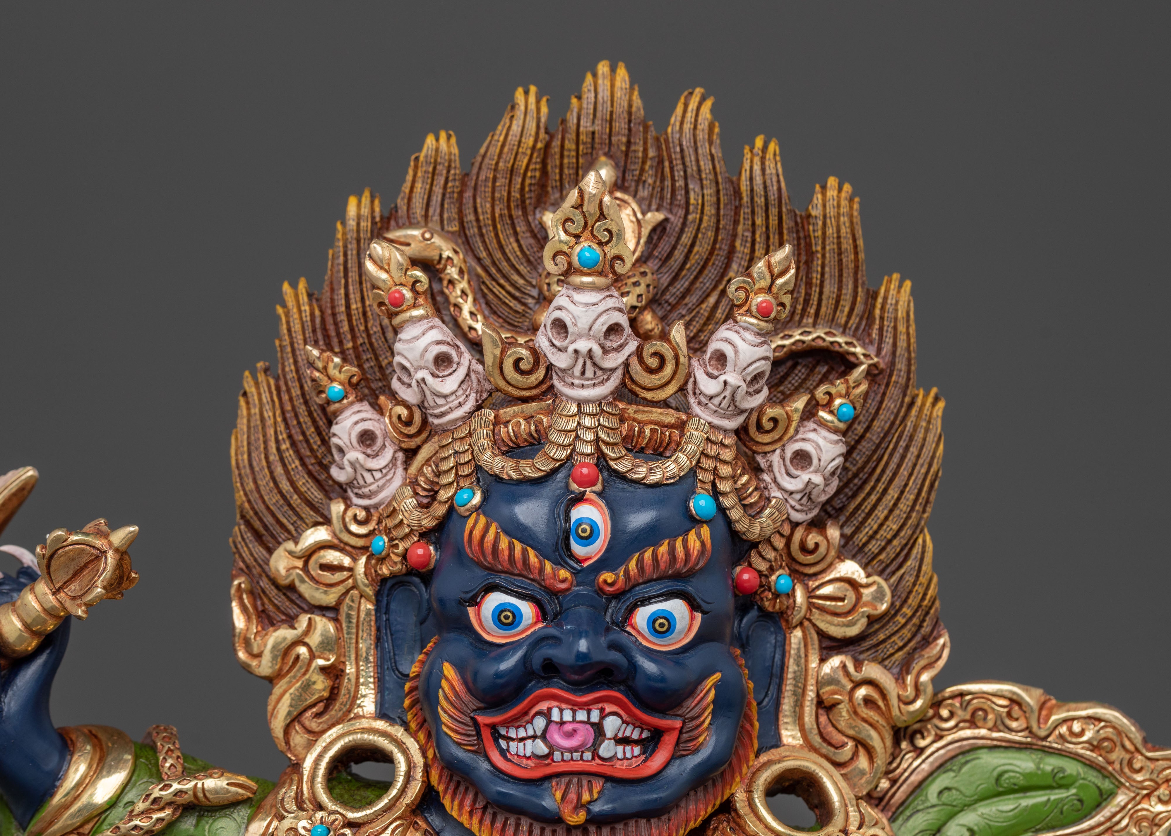Mahakala Bernakchen Statue: Guardian Deity