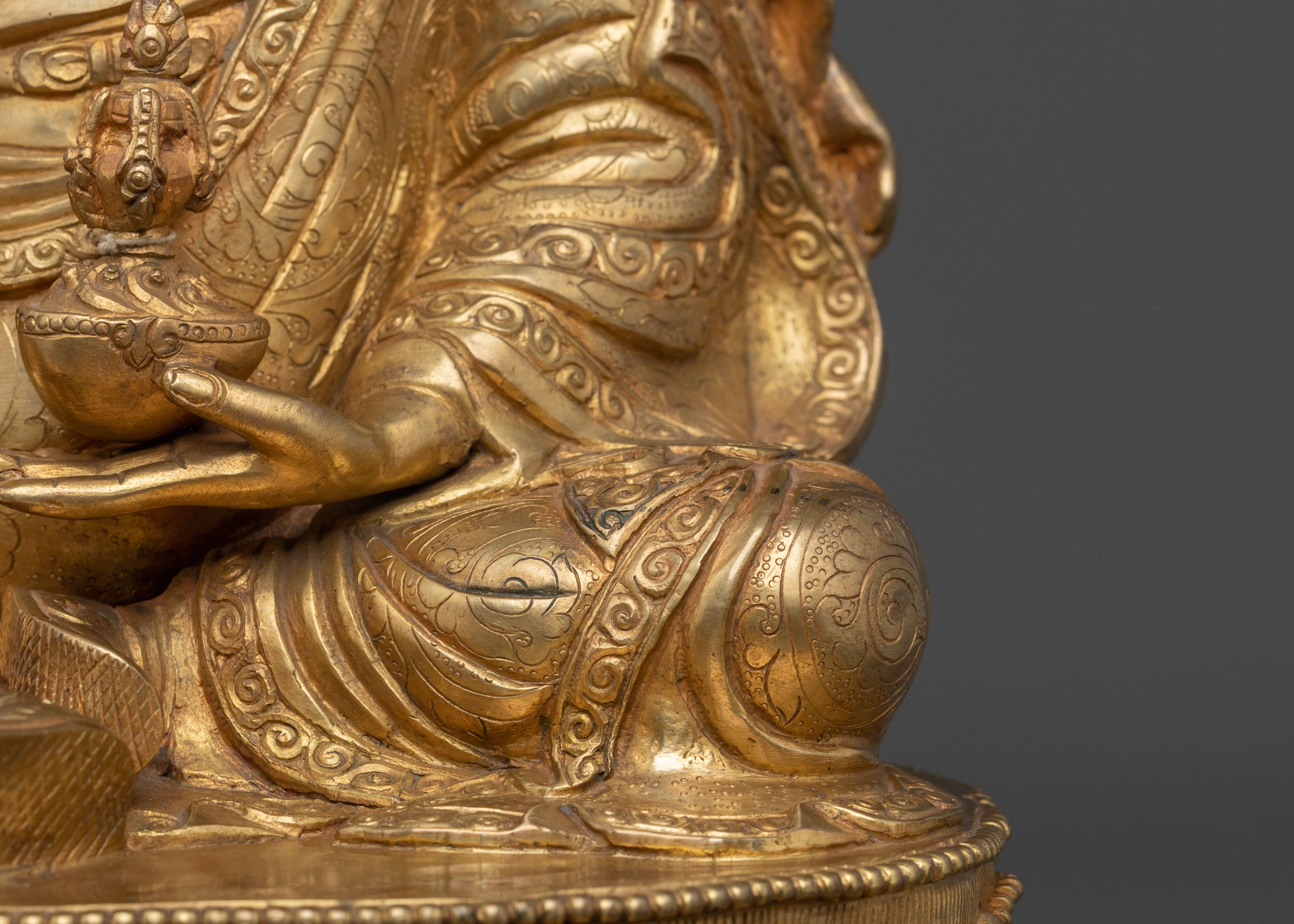 Guru Rinpoche Sculpture | Lotus-Born Master