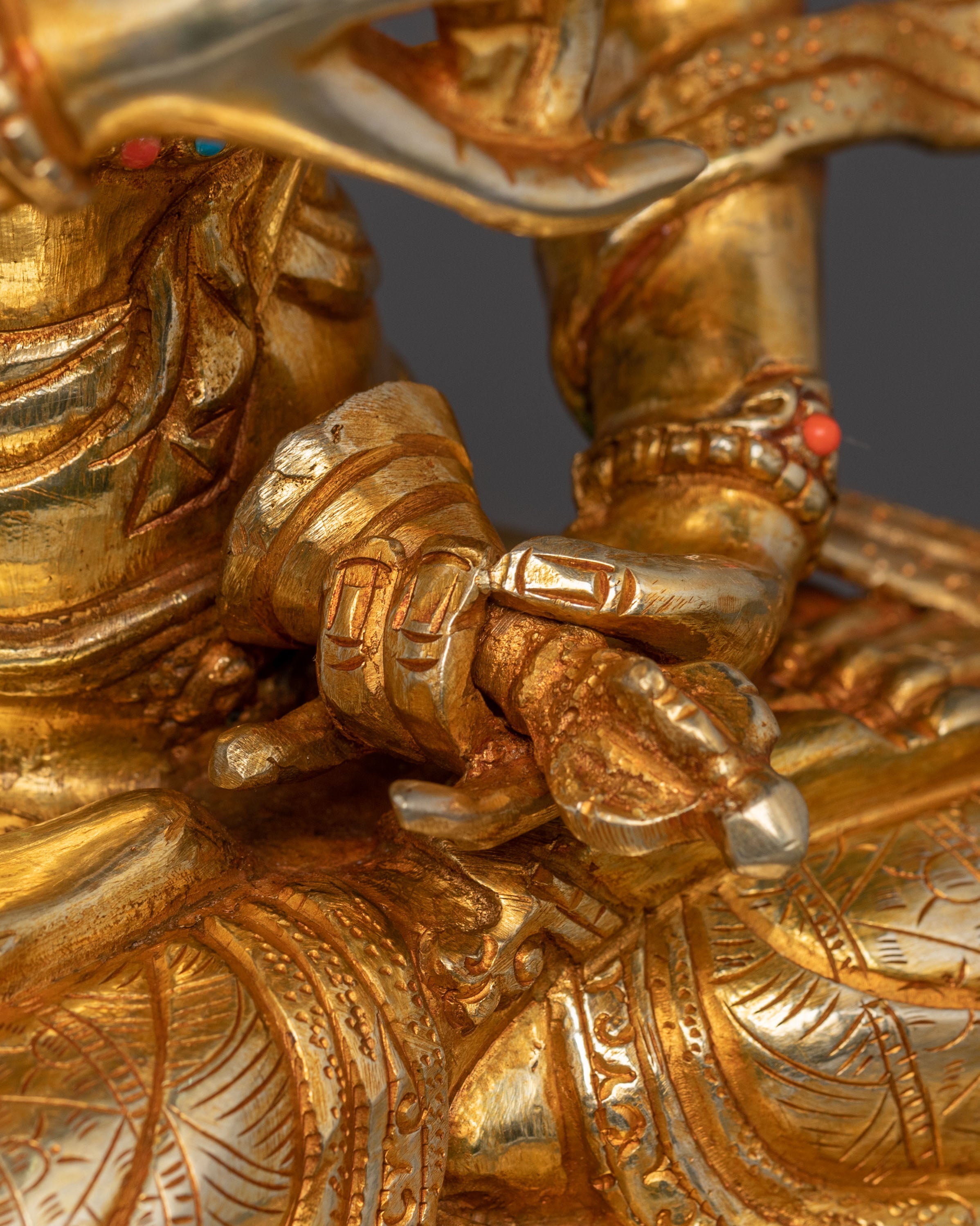 Vajrasattva Statue Purifier of Negative Karma | Tibetan Buddhist Decor