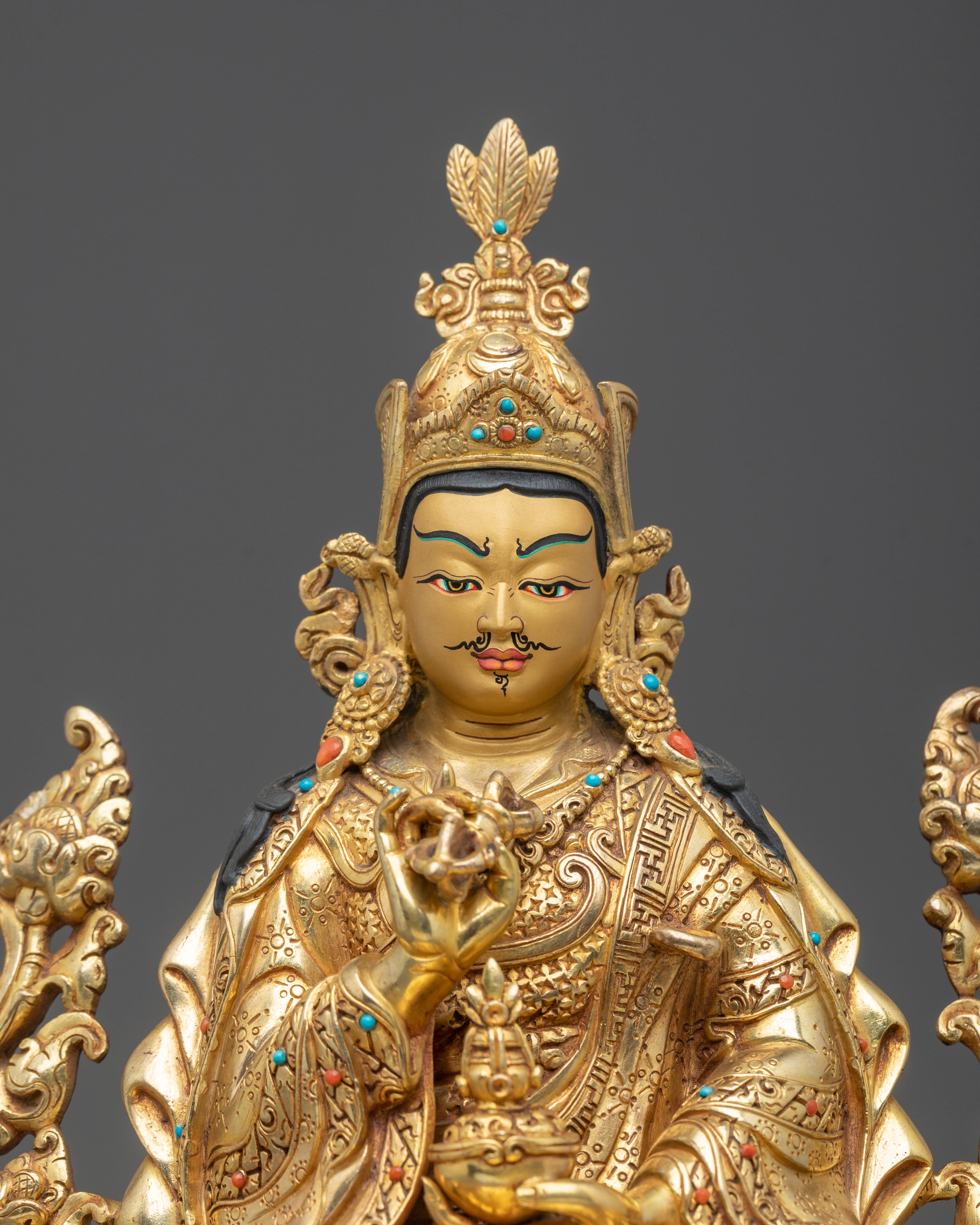 Tsokye Dorje Buddhist Statue | 24K Gold Gilded Copper Sculpture