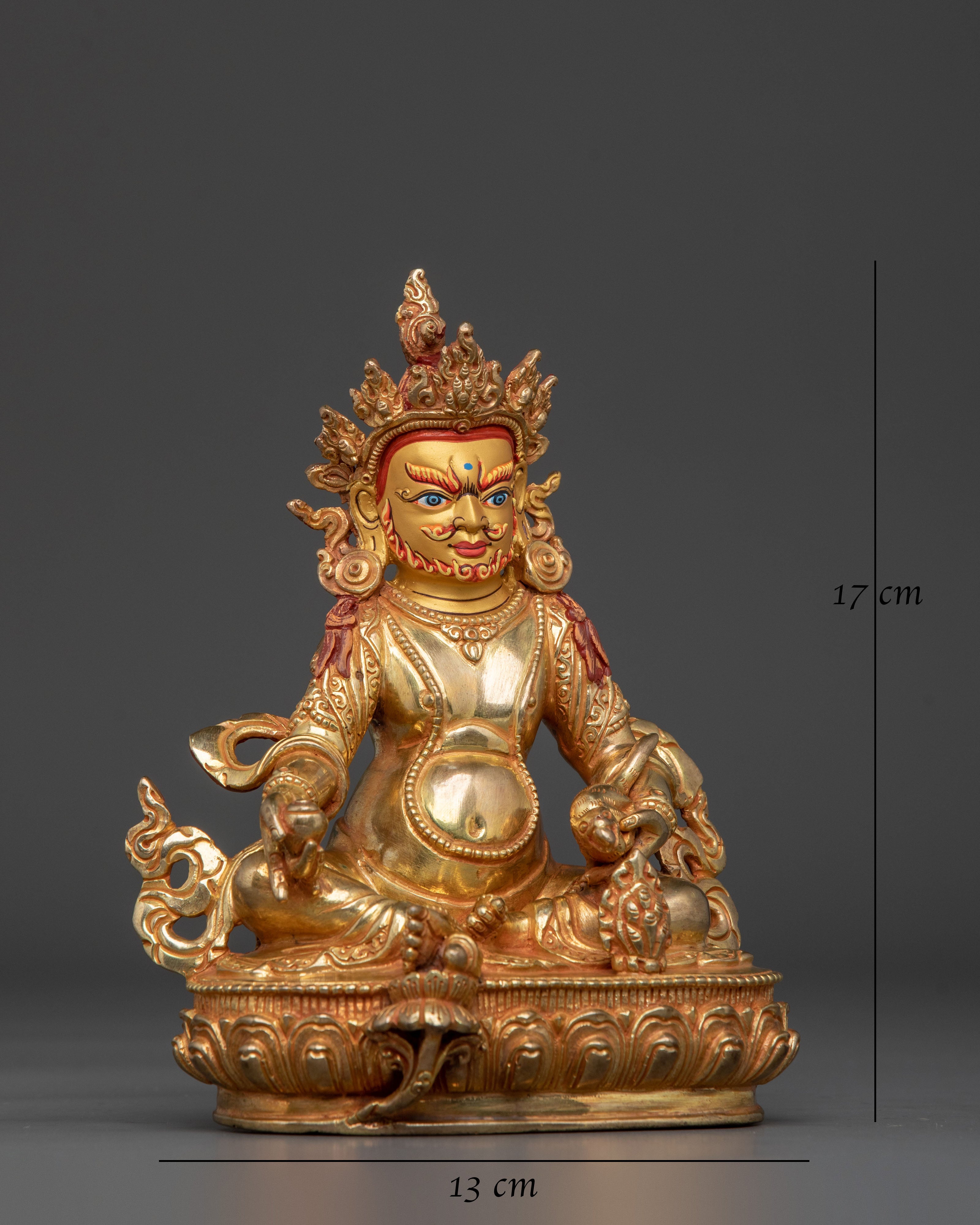 Dzambhala Statue Tibetan Wealth God | Buddhist Deity of Prosperity