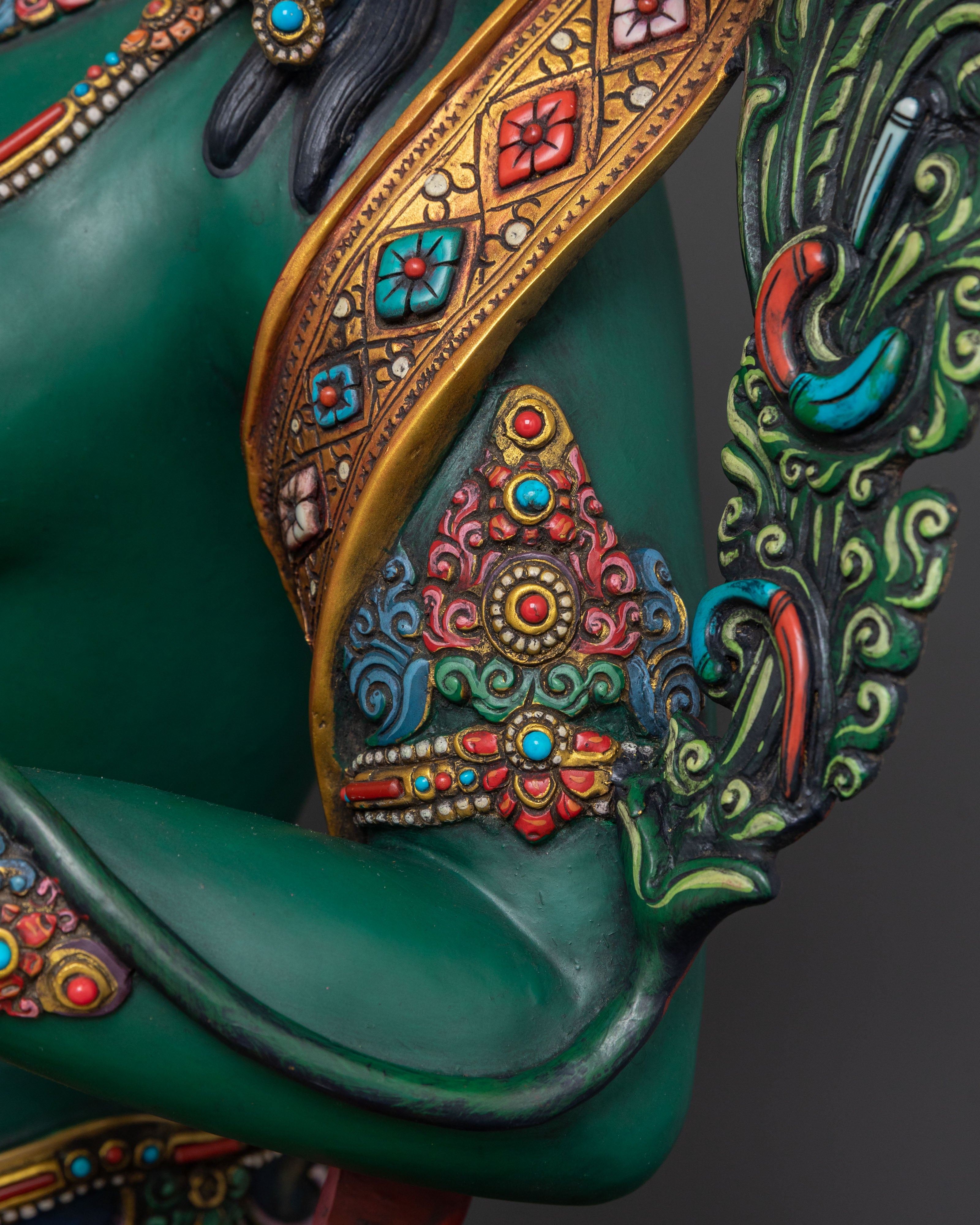 Protection Sculpture of Green Tara | Swift Liberator and Compassionate Goddess