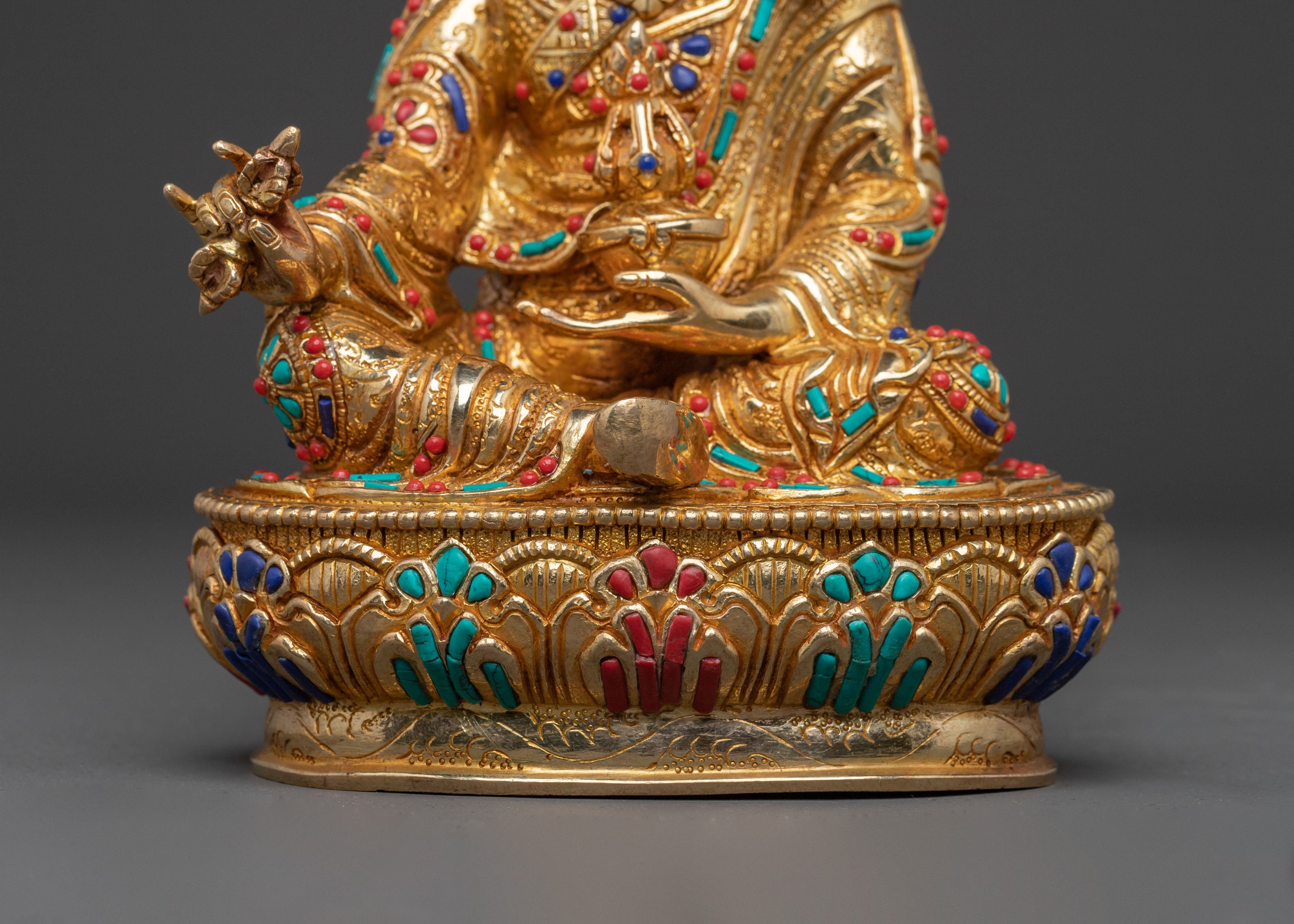 Guru Rinpoche Dharma Teaching Statue | Lotus-Born Master of Wisdom & Protection