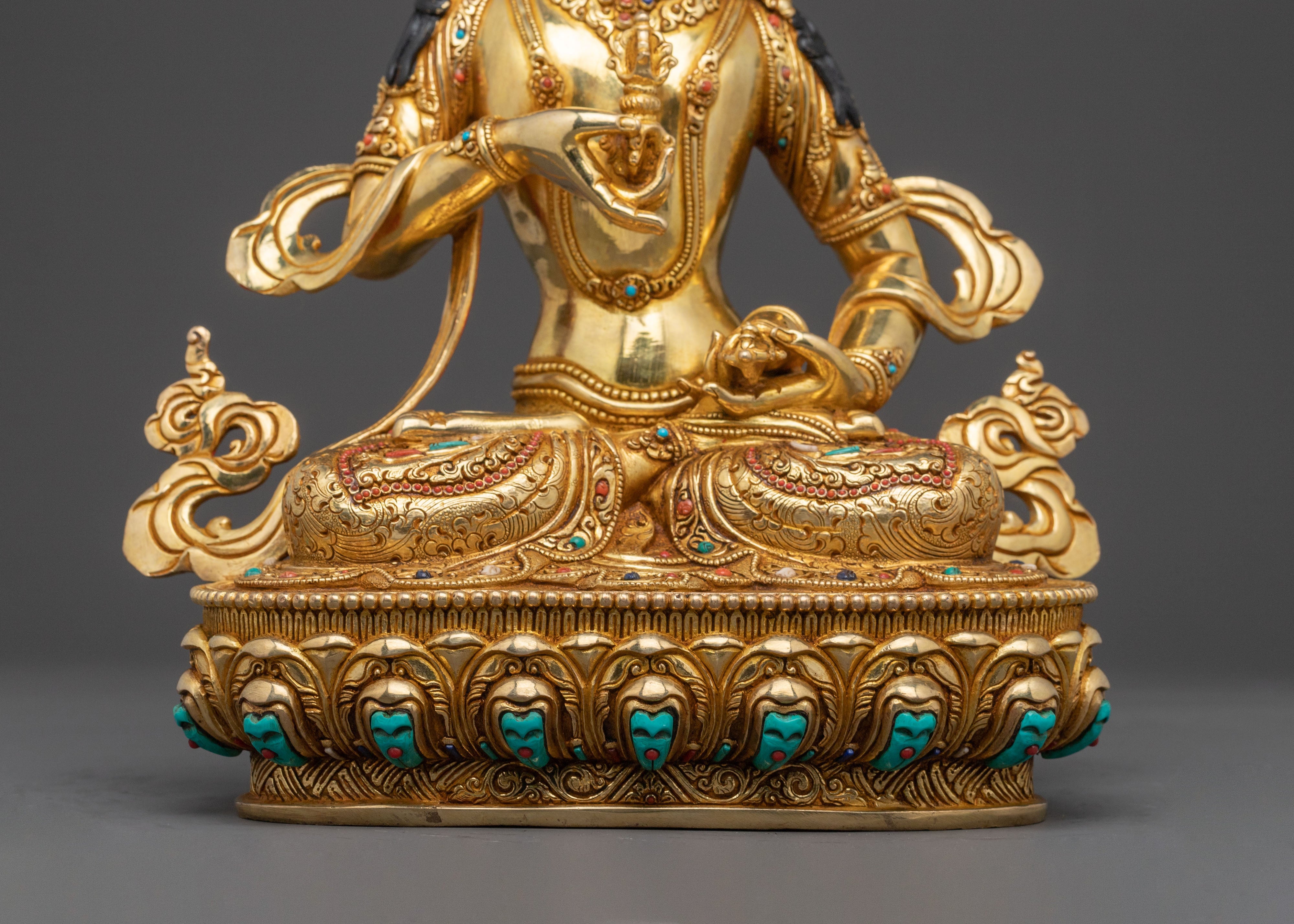 24K Gilded Vajrasattva Bodhisattva Wisdom Statue