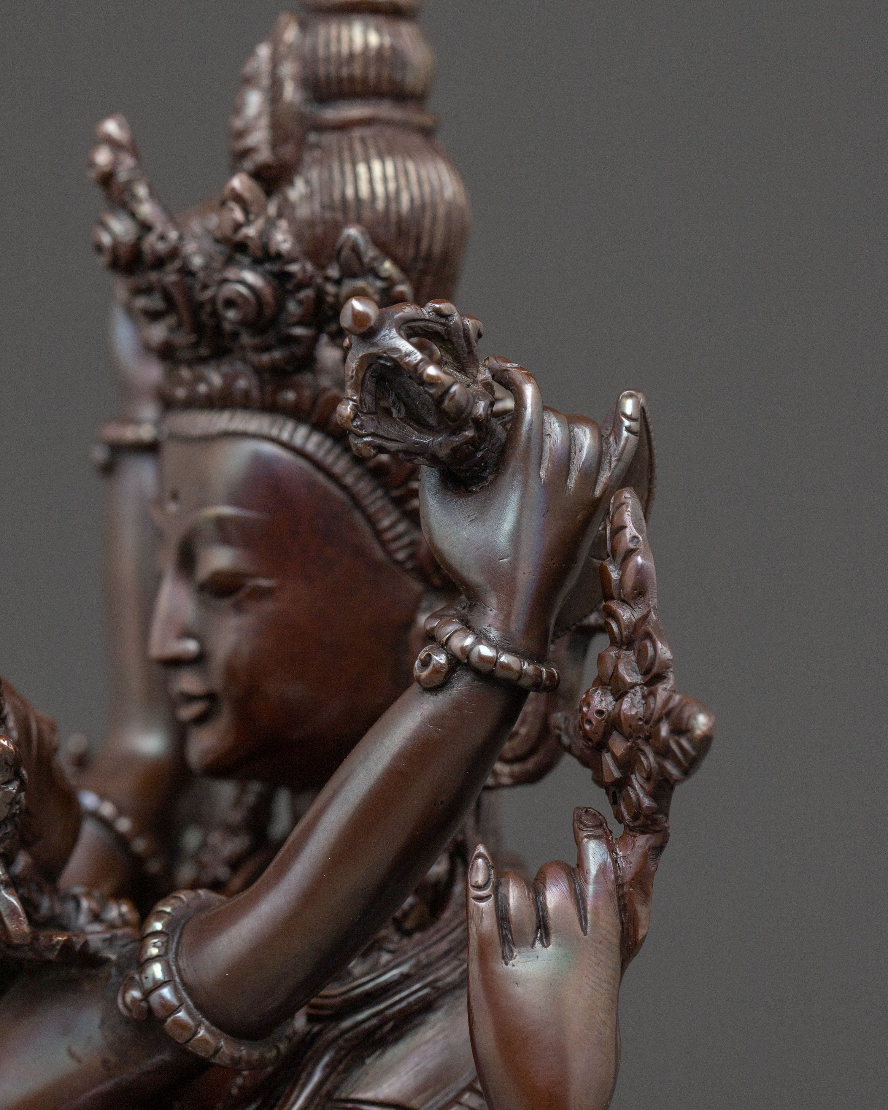 Chenrezig With Consort Statue: Compassion Deity