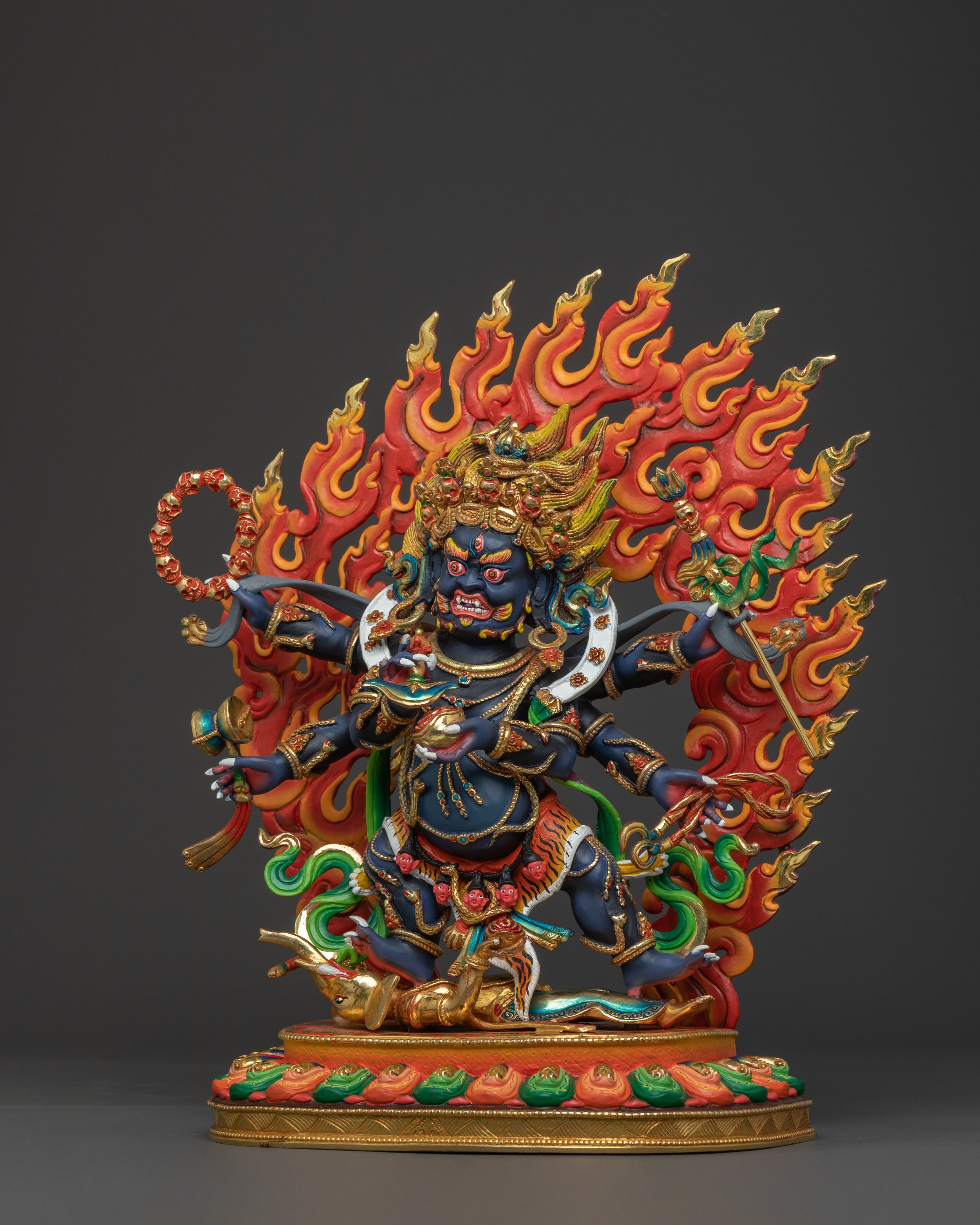 Six Armed Mahakala Statue | Supreme Guardian