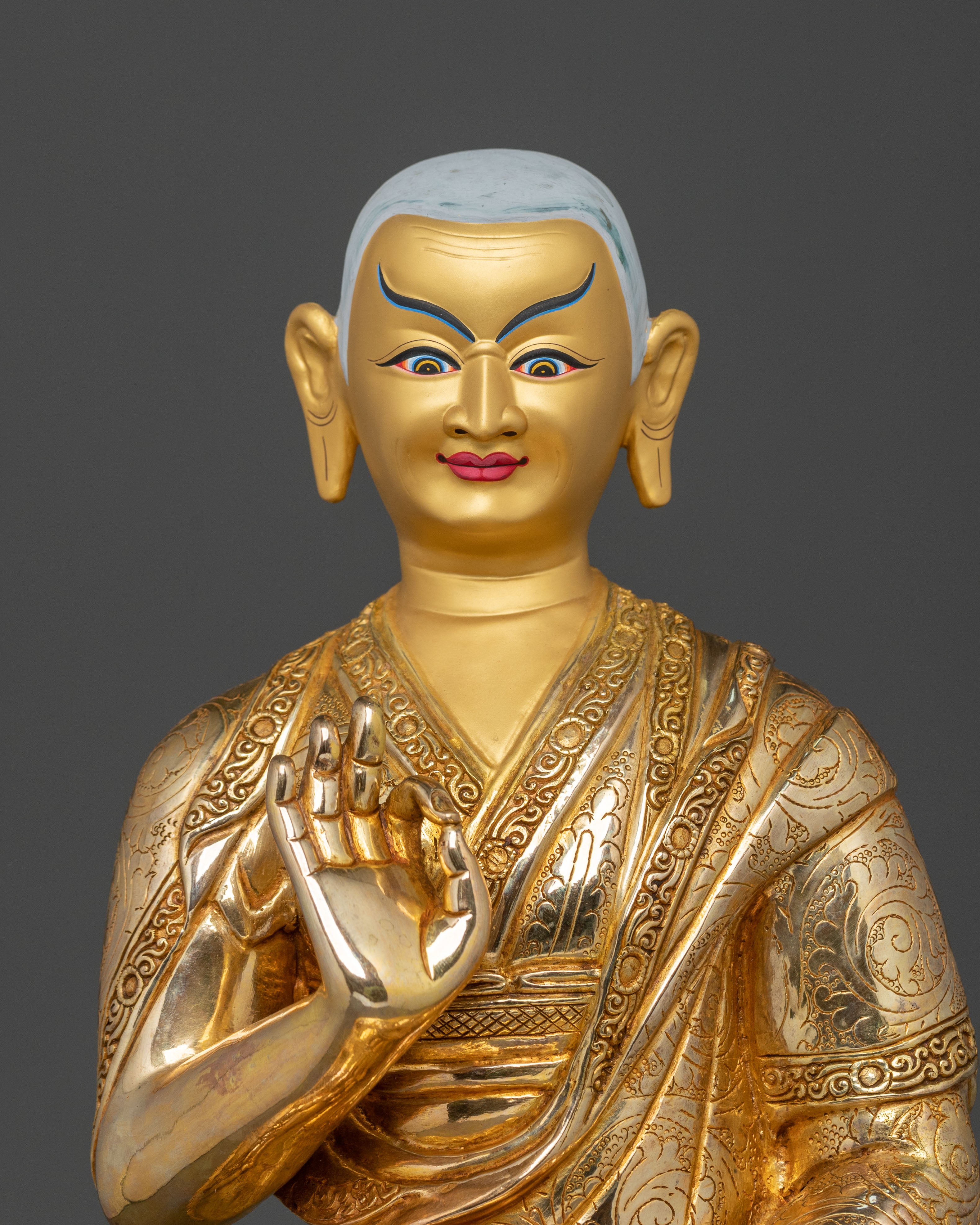 Tsongkhapa Statue with Disciples | Sacred Set