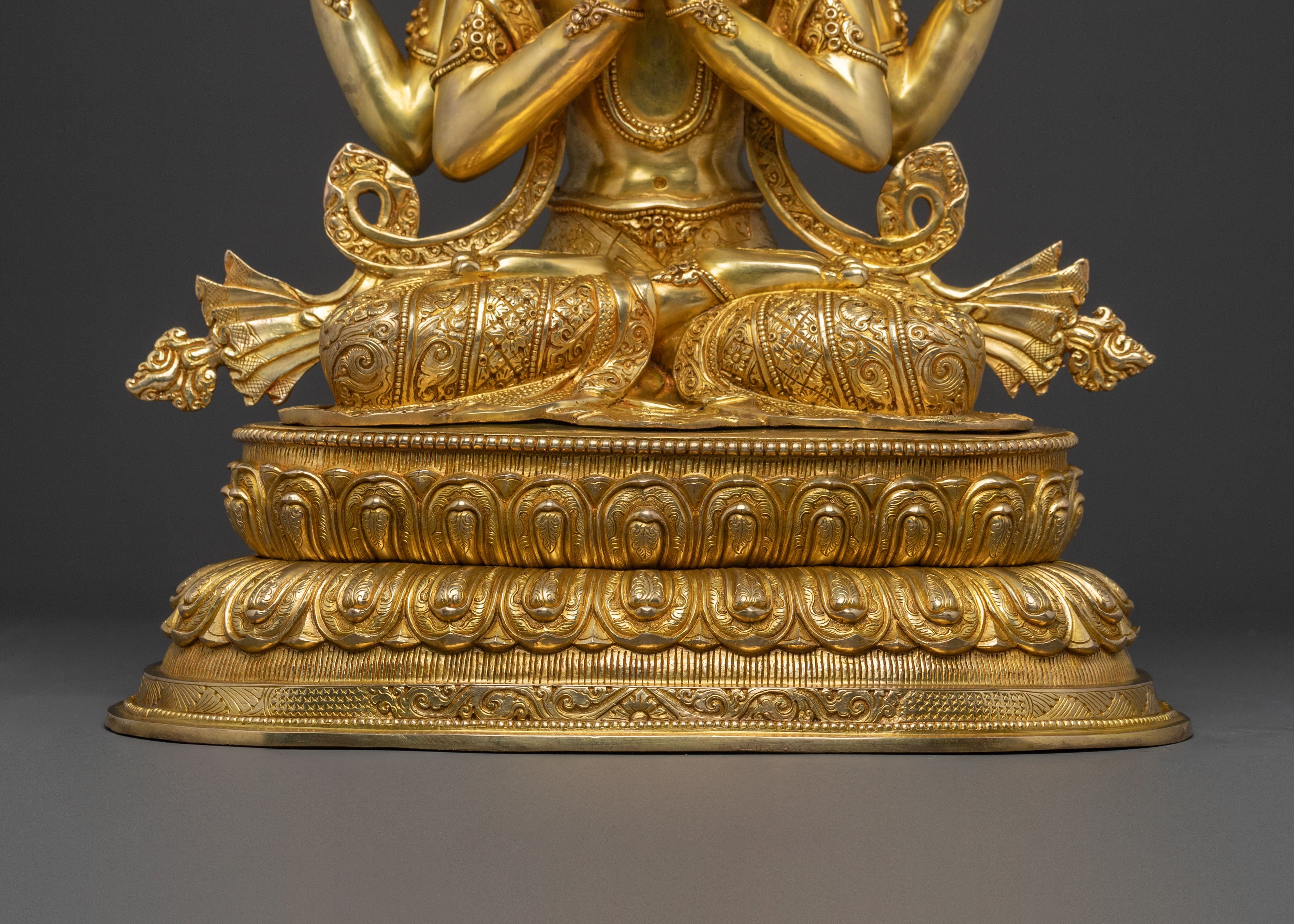 Chenrezig Statue | 24K Gold Gilded Bodhisattva