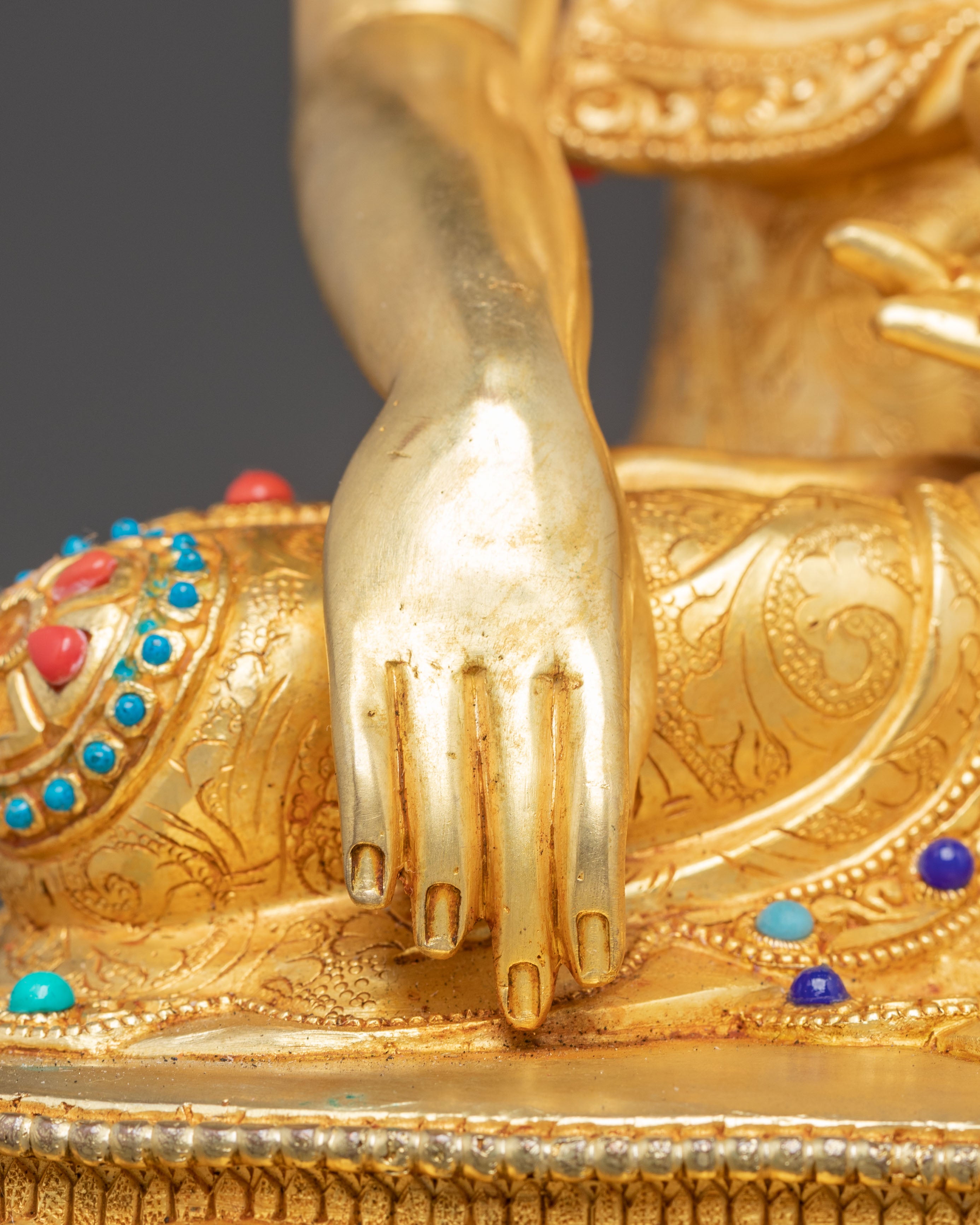 Golden Gautama Buddha Handmade Statue | Historical Buddha