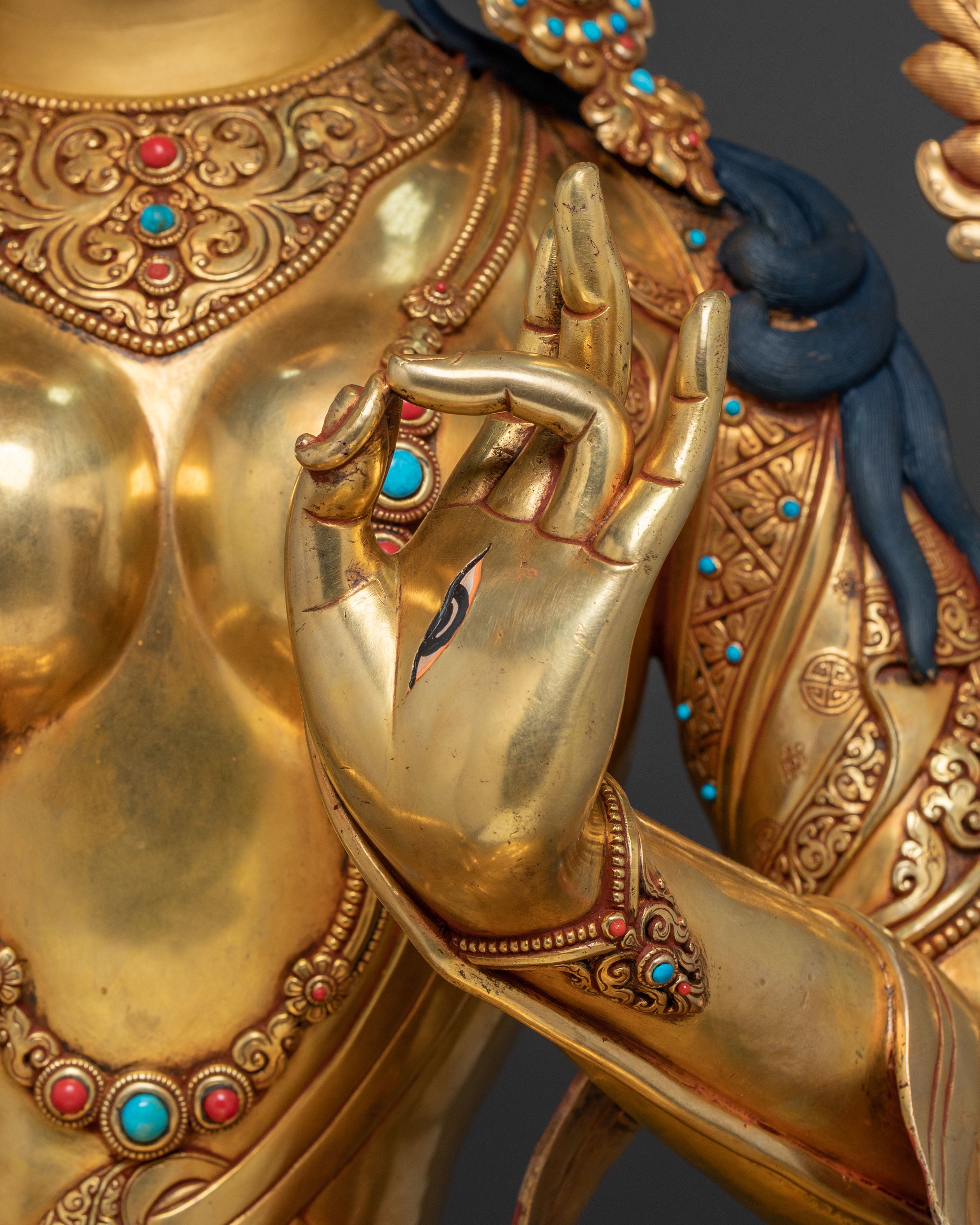 White Tara Figurine: Divine Goddess of Longevity