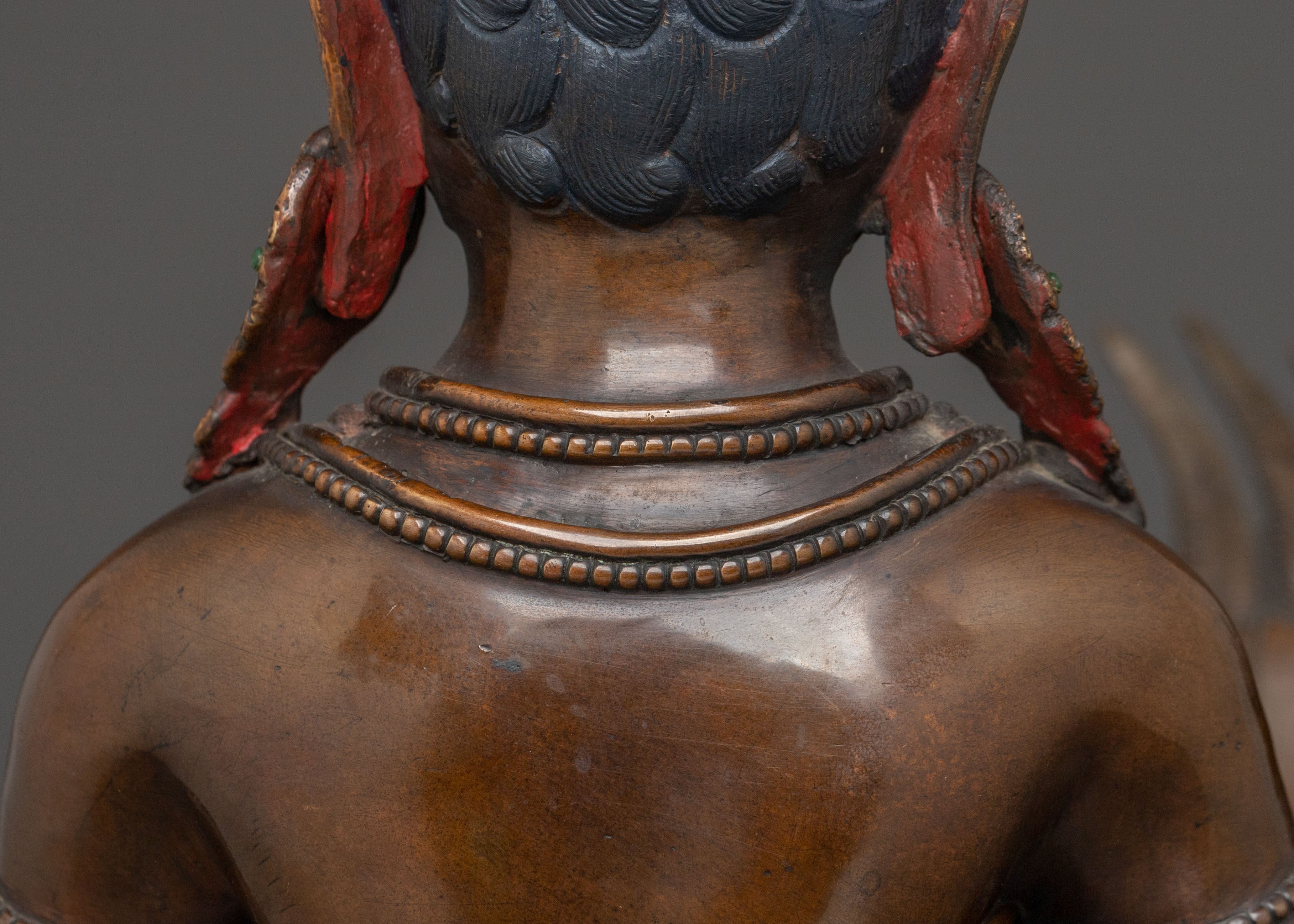 Siddhartha Gautama Oxidized Copper Statue