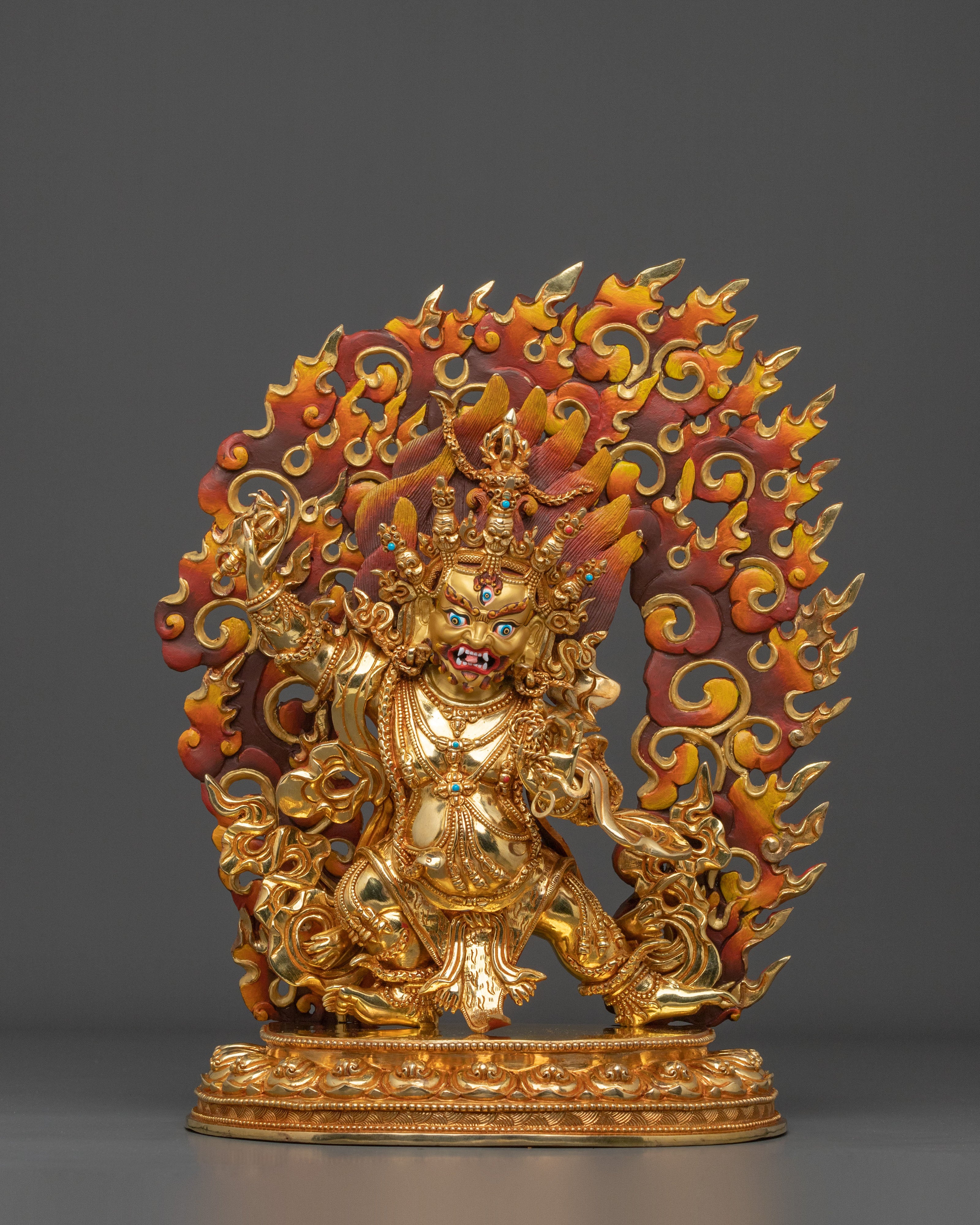 Handcrafted Vajrapani Figurine | Tibetan Buddhist Protector Deity Statue