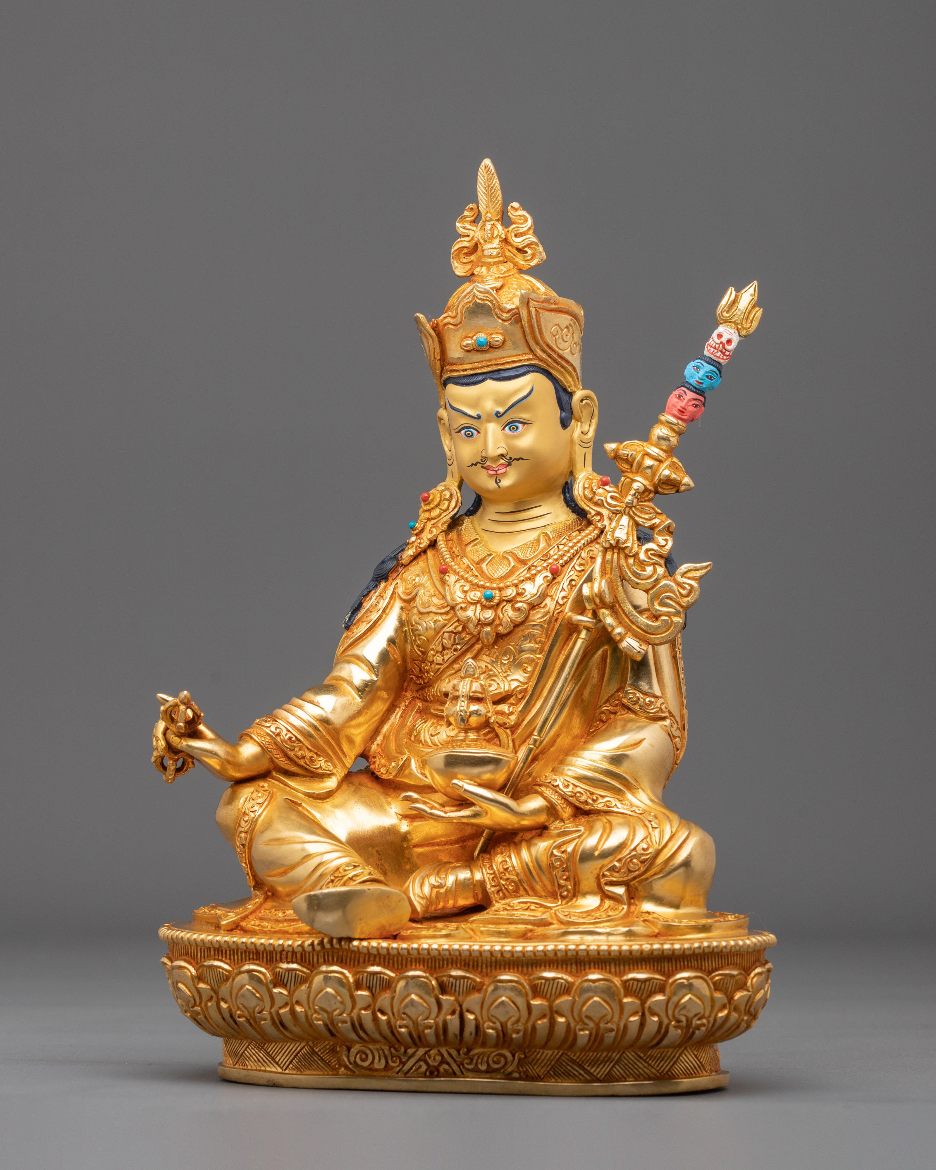 Handmade Guru Rinpoche Sculpture | Home Decor