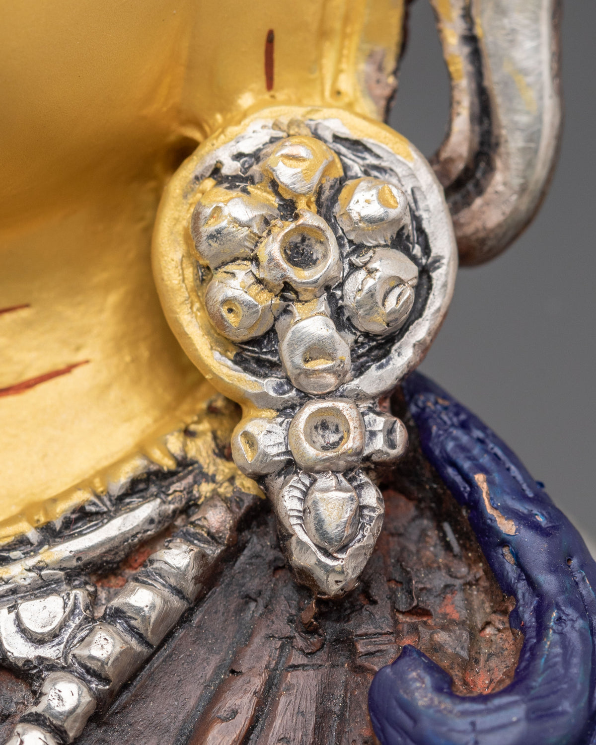 Devi Laxmi Sculpture | Oxidized Copper Goddess Figurine