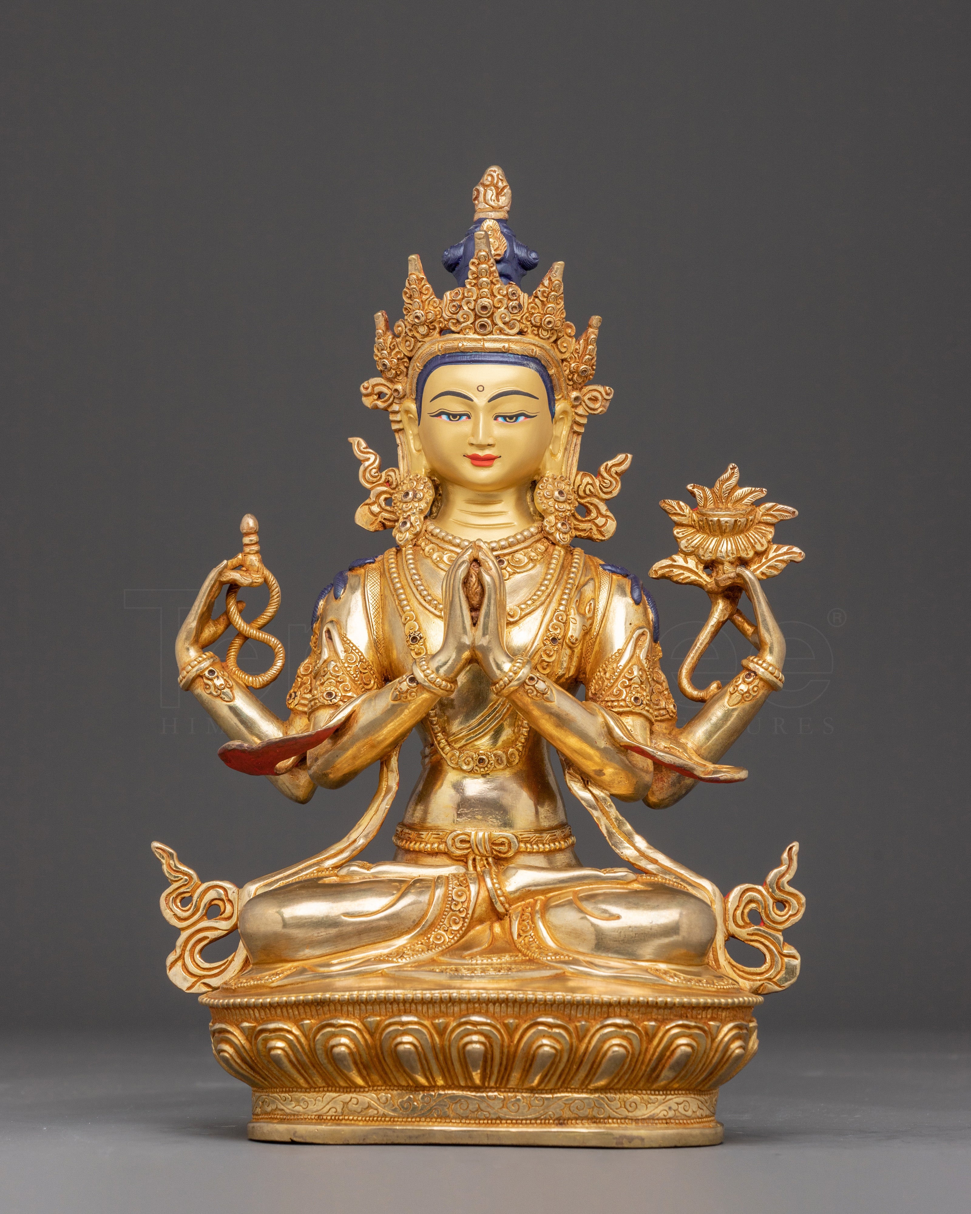 Bodhisattva Chenrezig Golden Statue