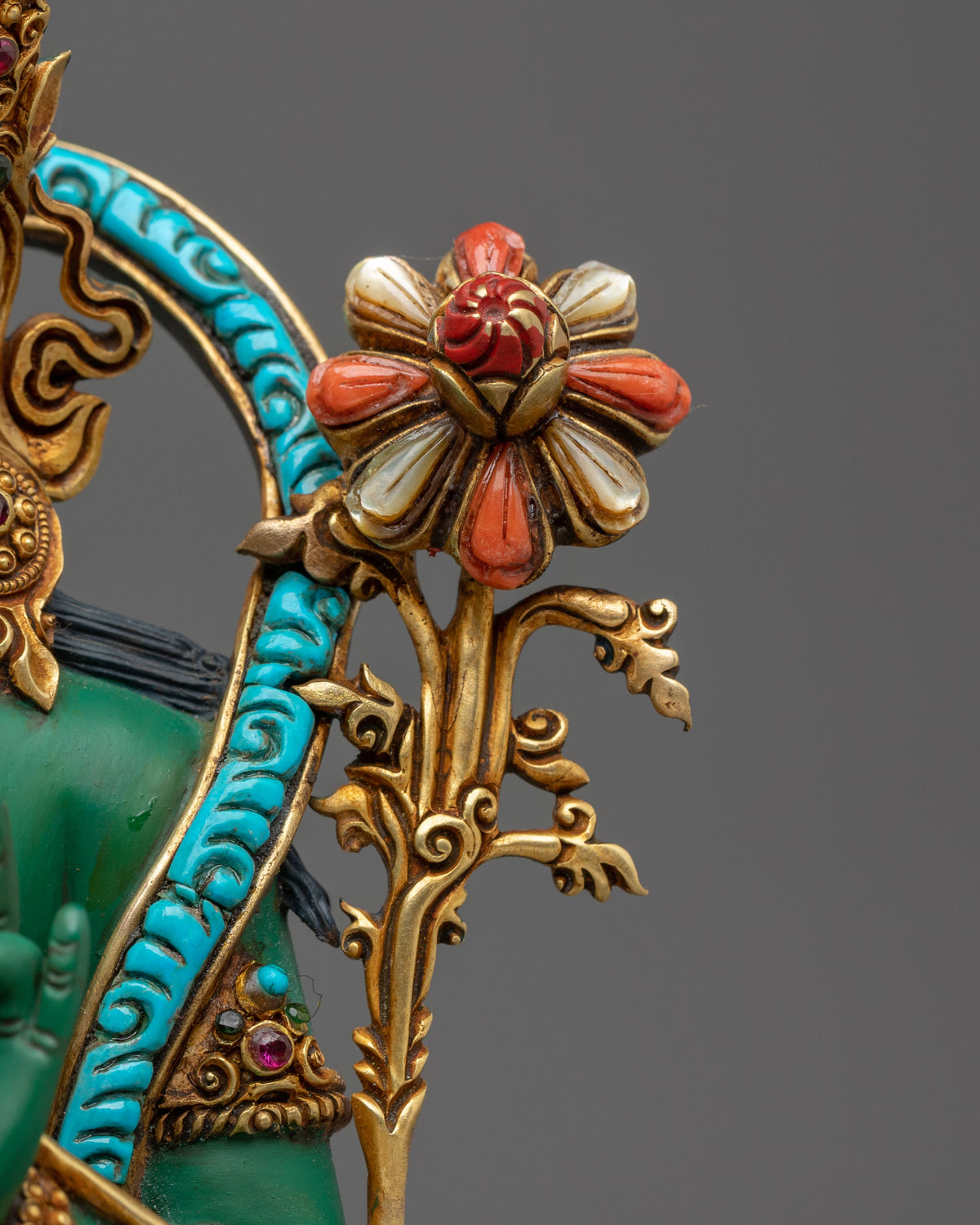 Shyamatara Copper Sculpture | Tibetan Guardian Figurine
