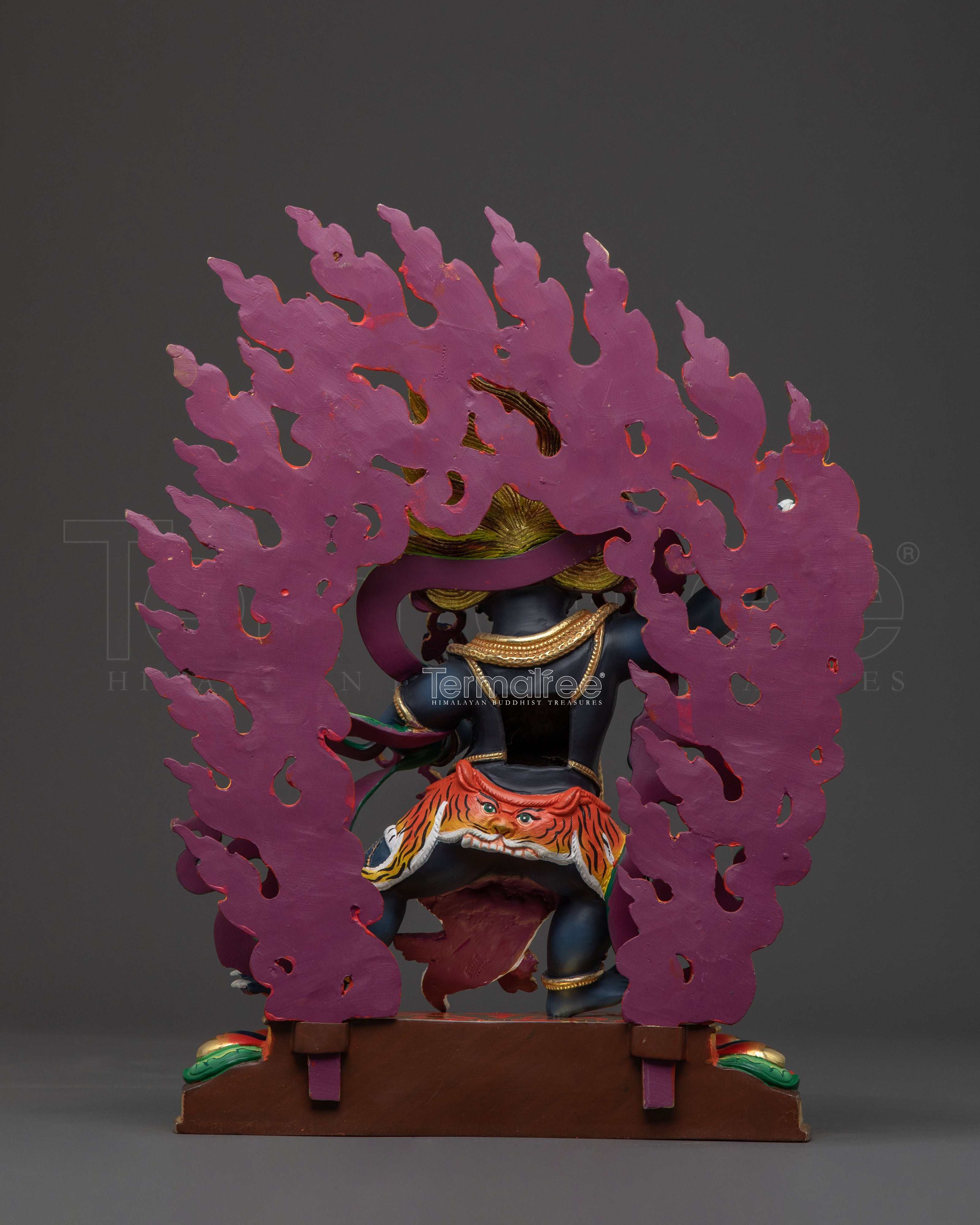 Vajrapani Acrylic Painted Statue | Wrathful Guardian