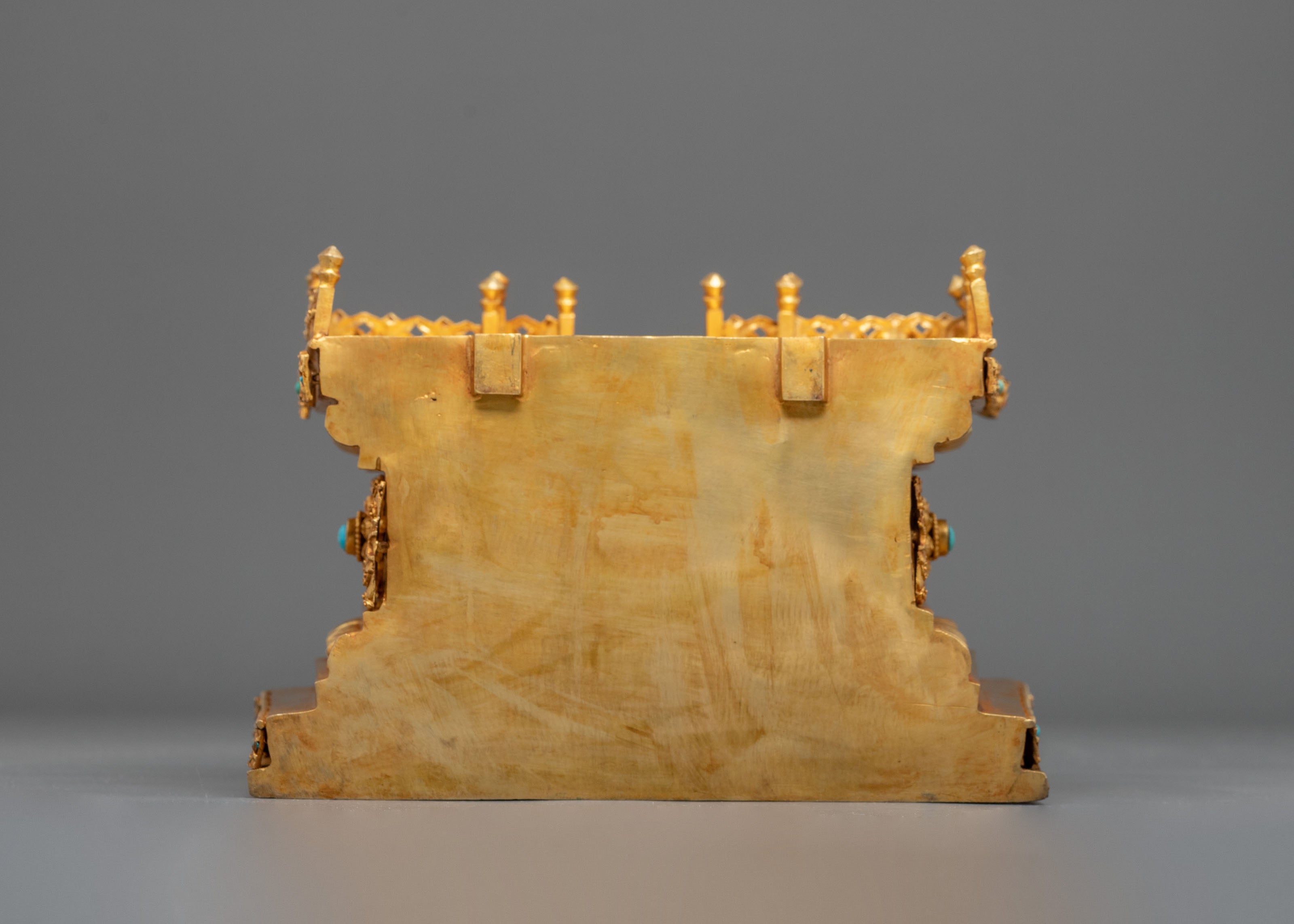 Sacred Throne – 24K Gold Gilded Copper Stature
