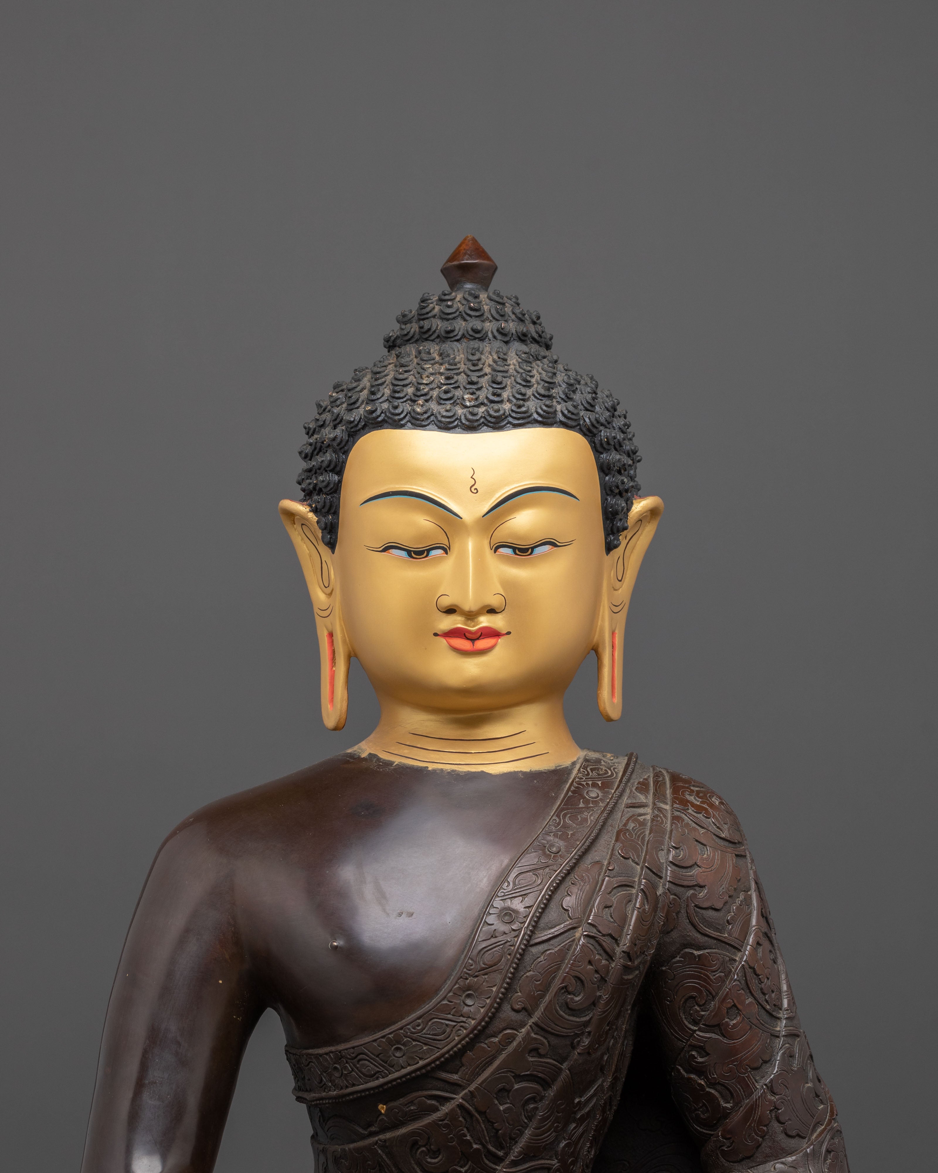 Amitabha Buddha Figurine | Oxidized Copper Statue