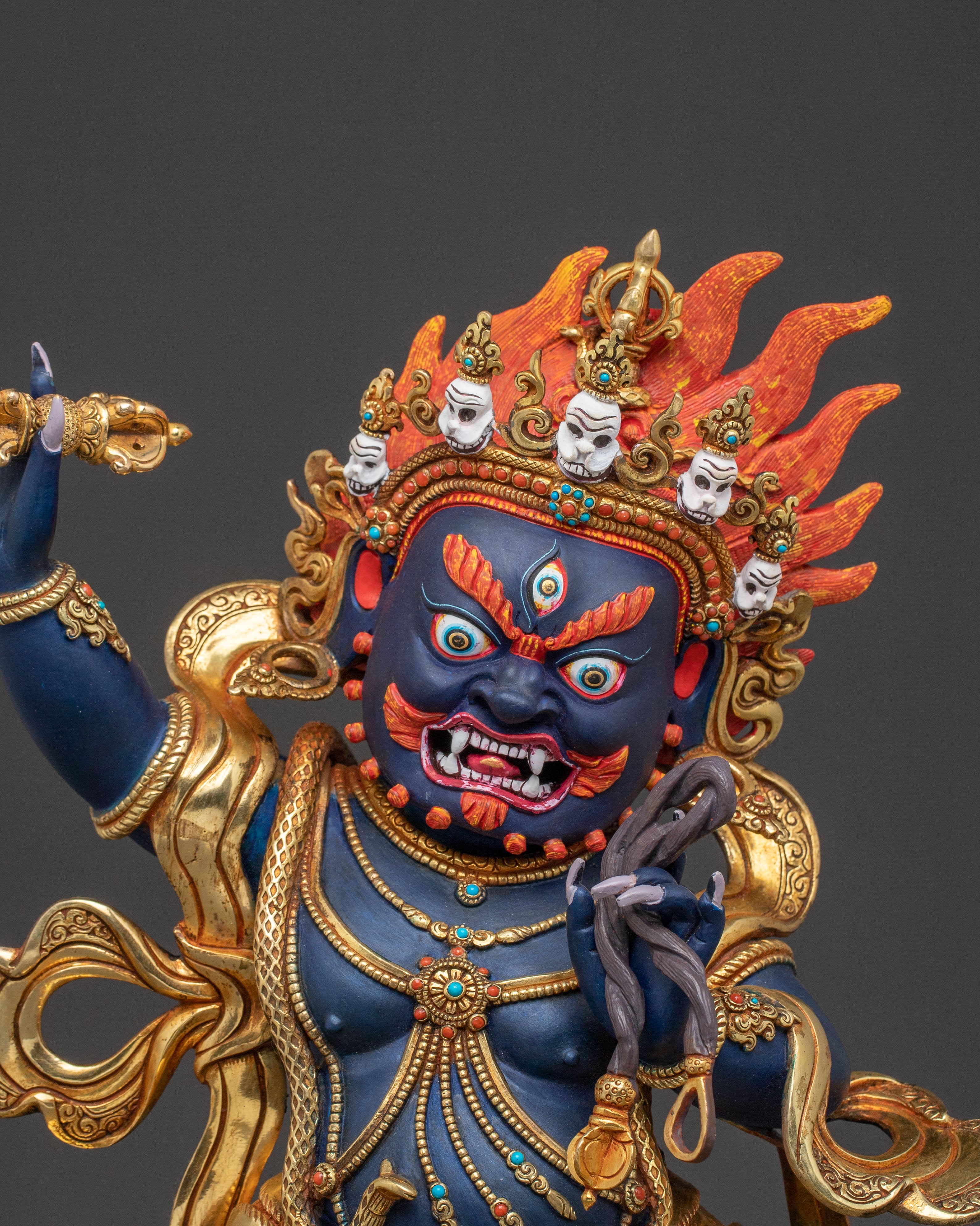 Divine Vajrapani Statue | Powerful Tibetan Guardian Deity