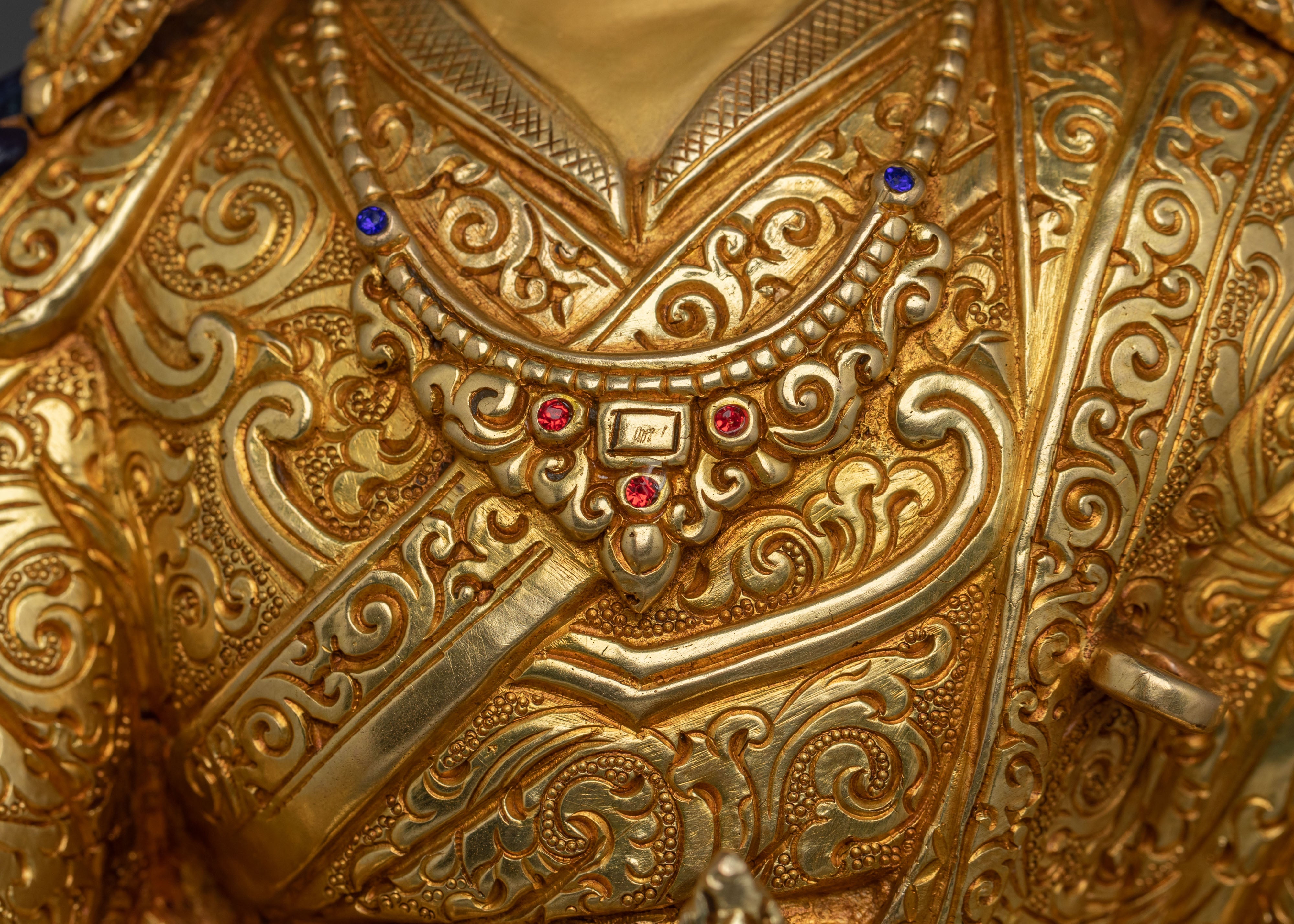 Guru Rinpoche Statue | 24K Gold Gilded Buddhist Master