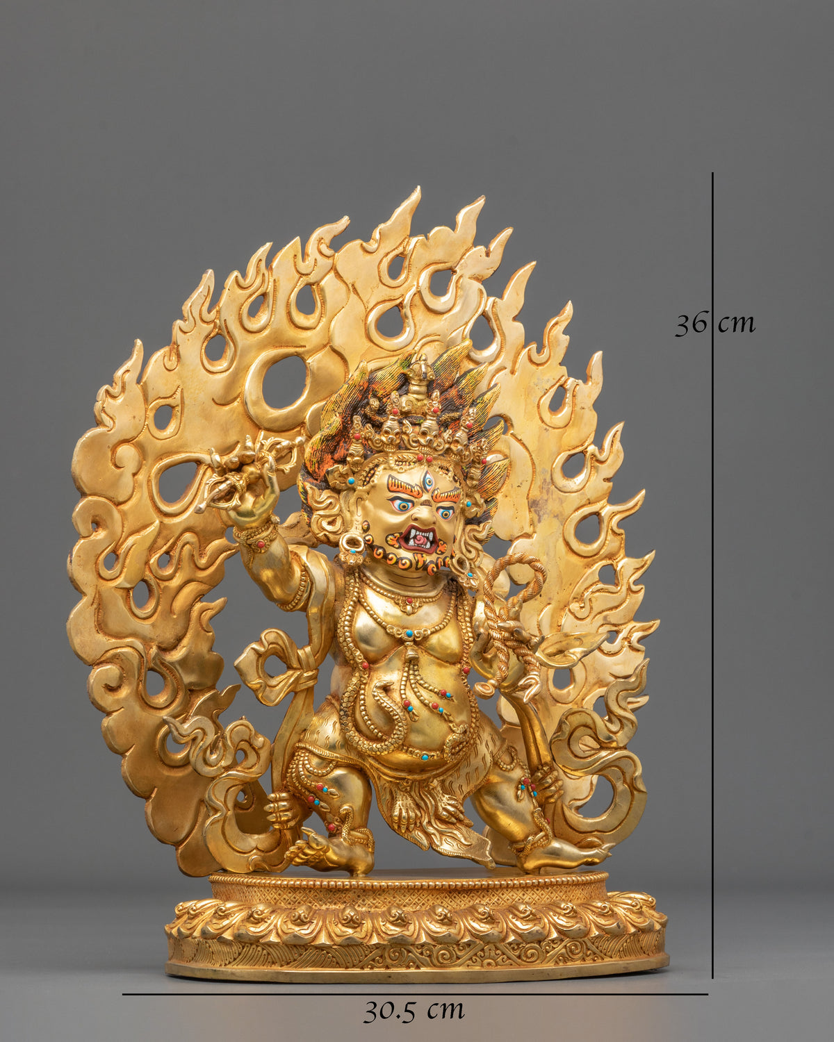 Mighty Protector Vajrapani Copper Sculpture