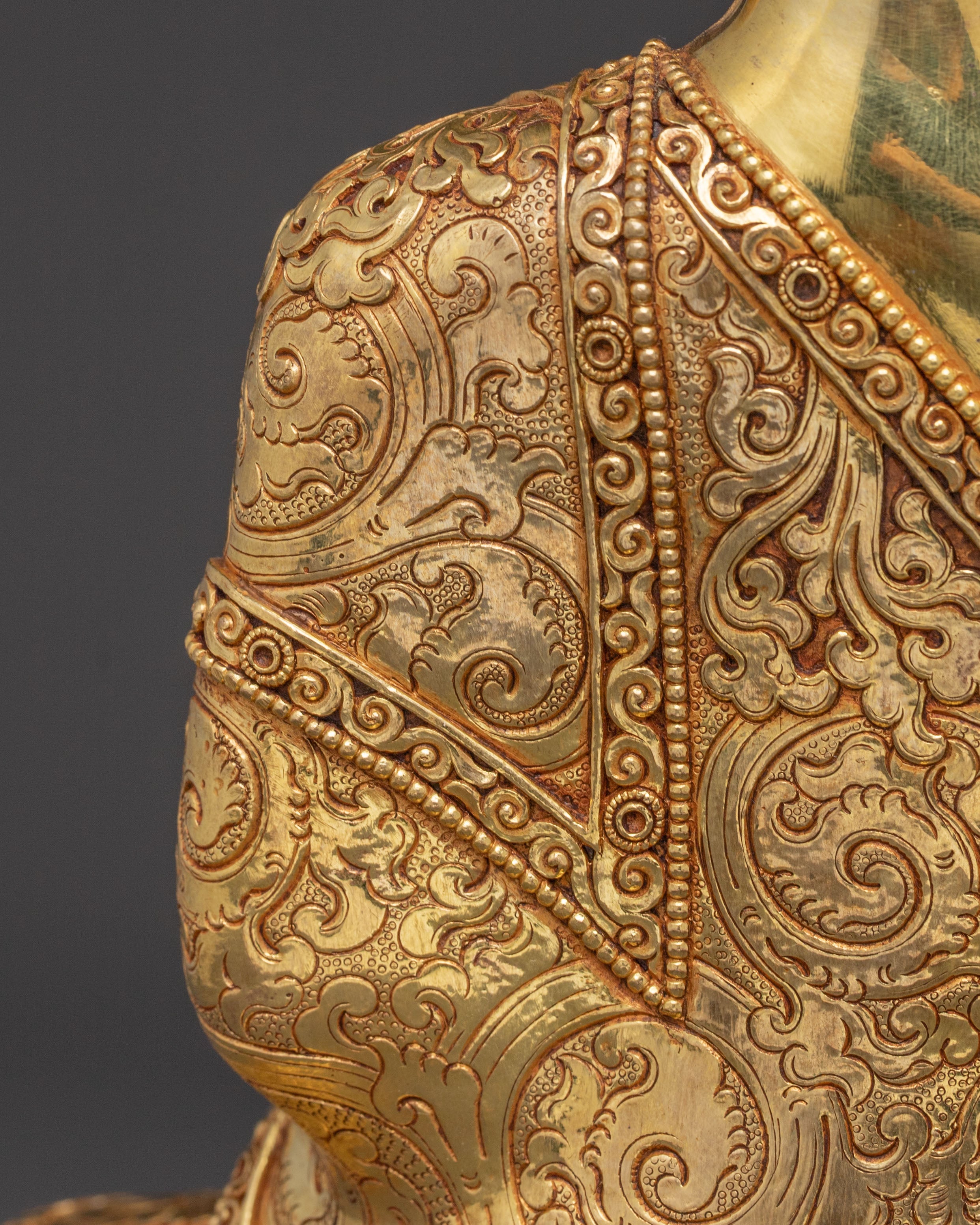 Shakyamuni Buddha Statue for Serenity Meditating - Exquisite 24K Gold Gilded