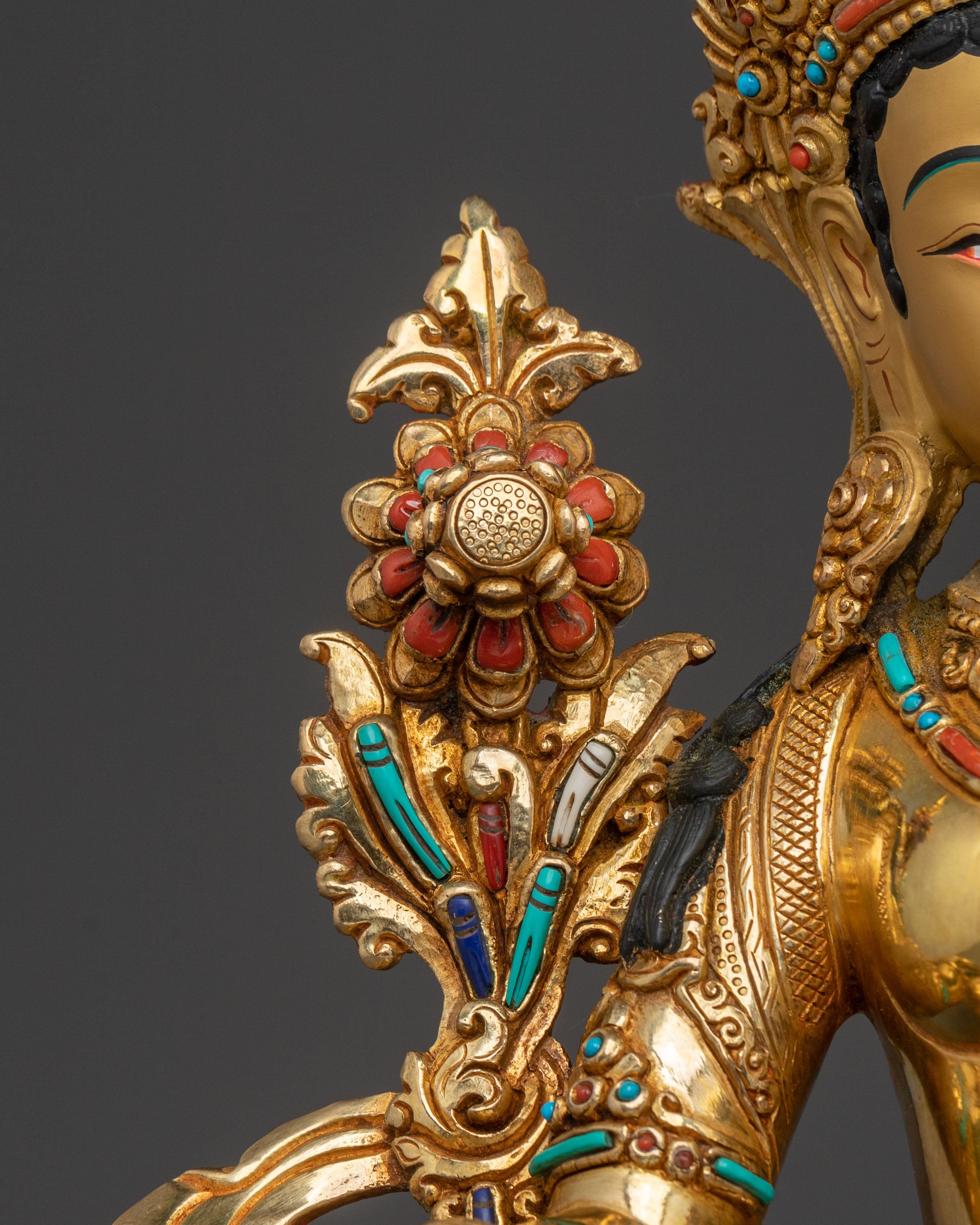 Goddess Green Tara Statue | Mother Figurine