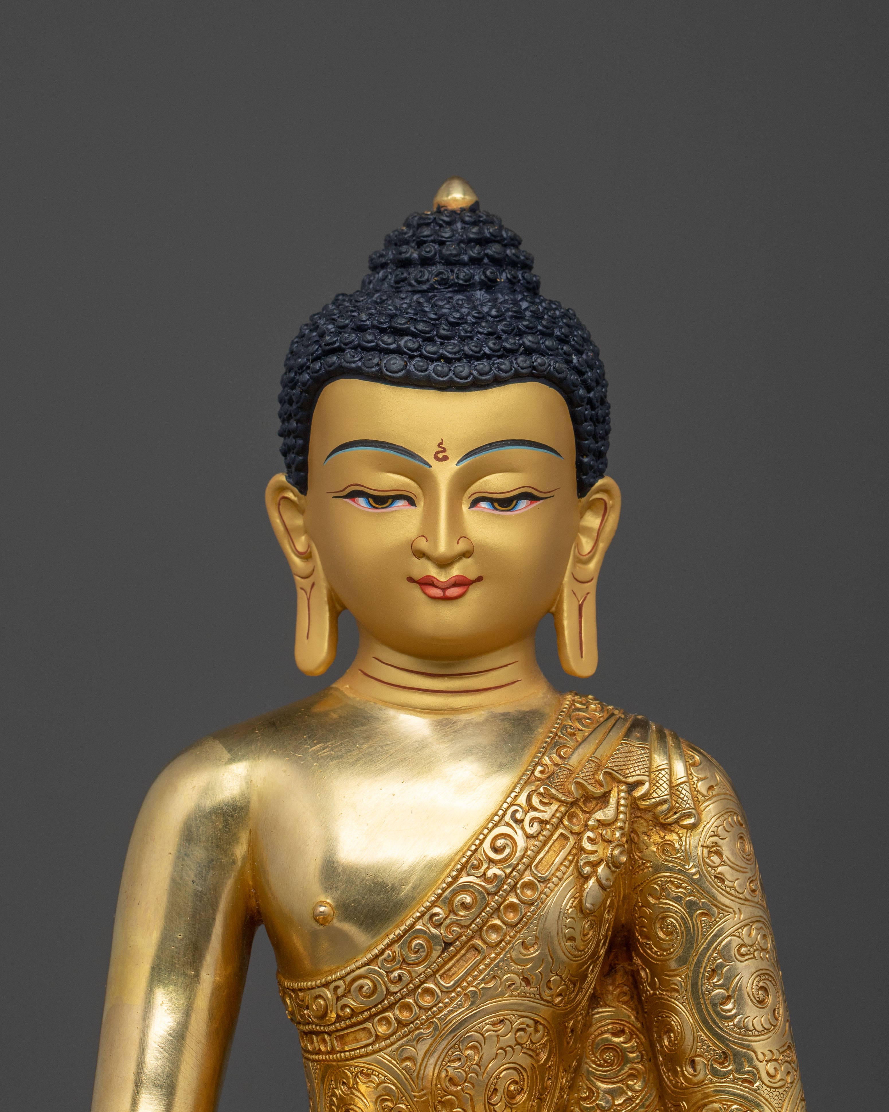 Tibetan Sacred Shakyamuni Buddha Statue | Sacred Altar Decor