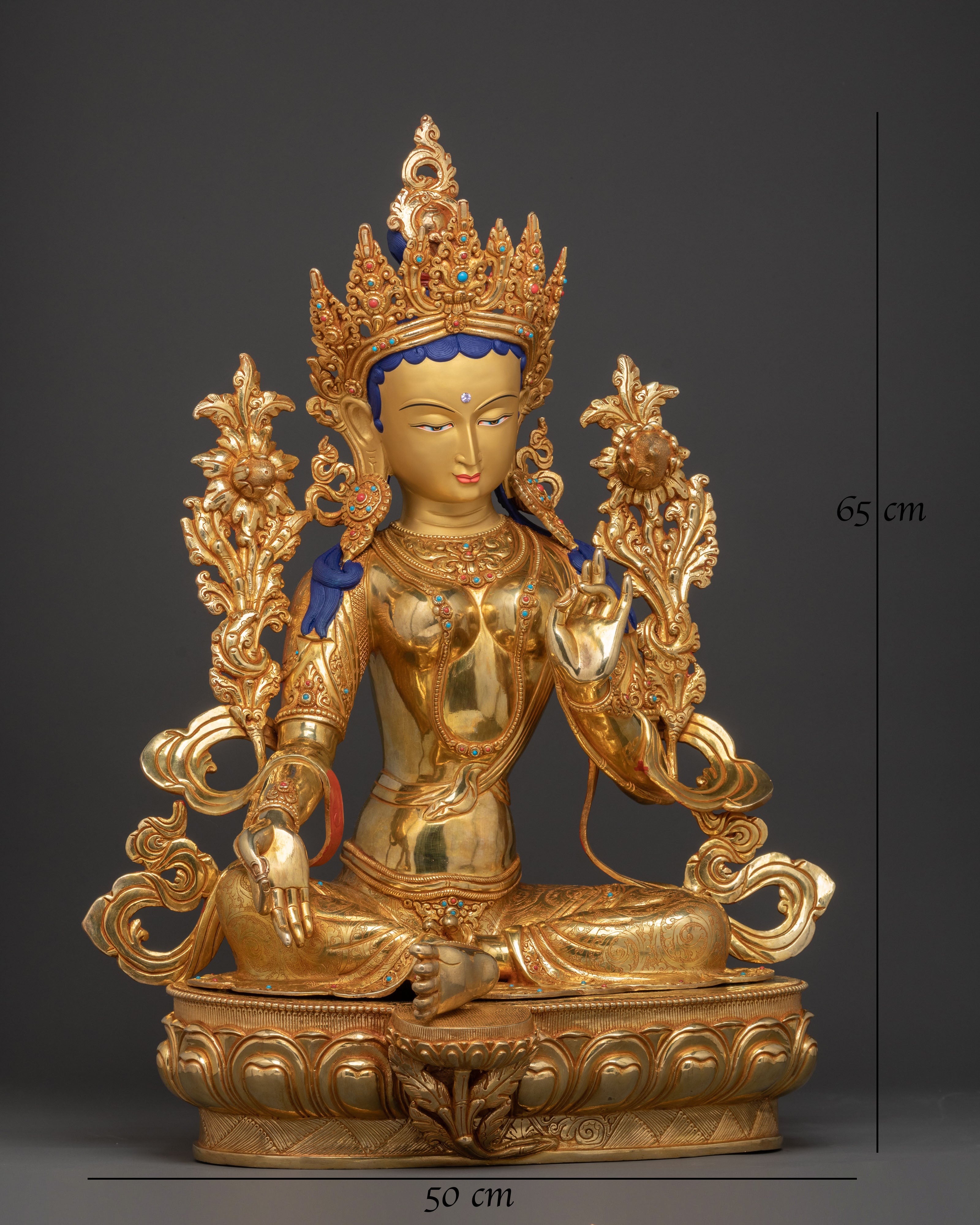 Guardian Green Tara Statue | Handcrafted Elegance