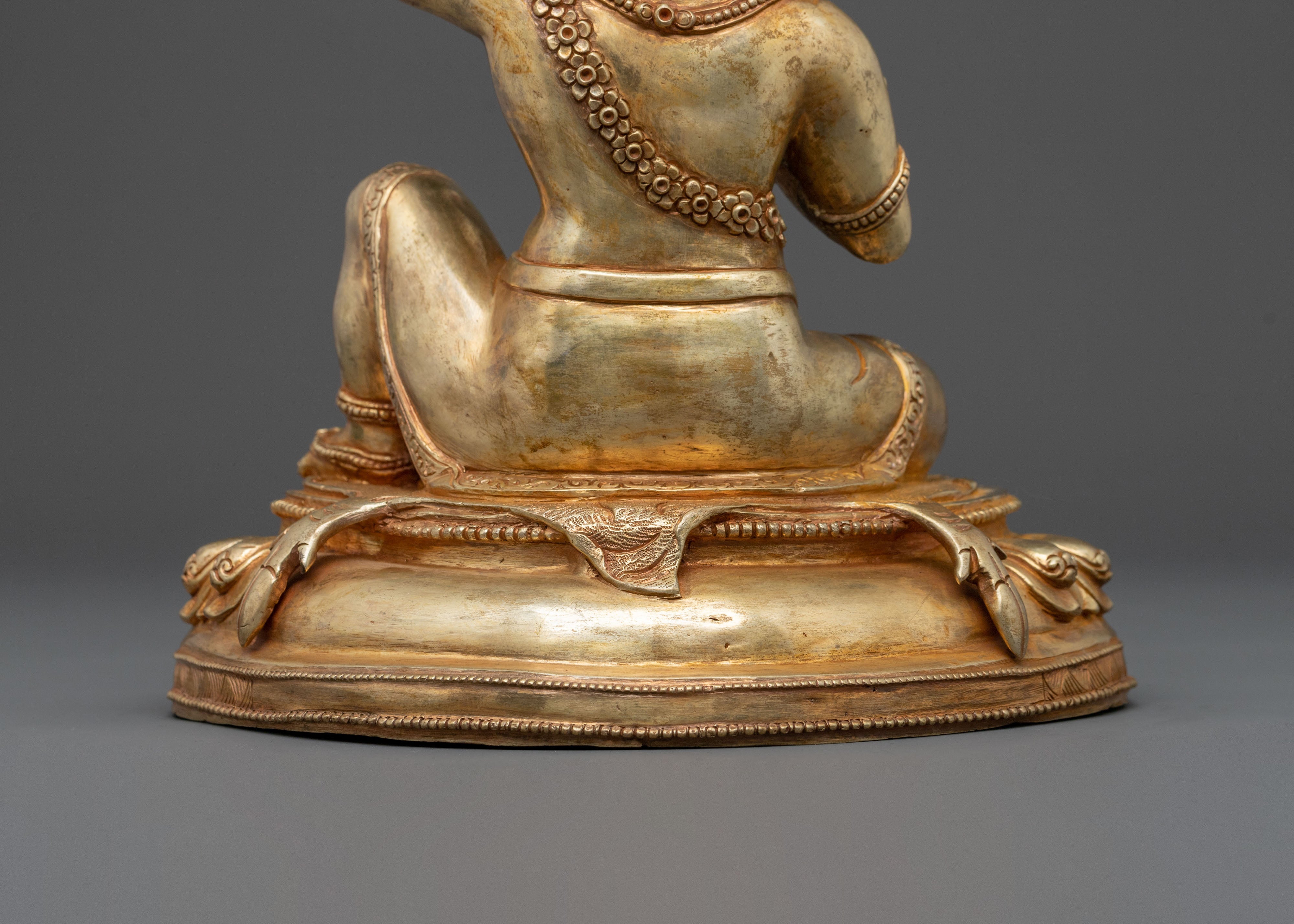 Virupa Lineage Master Statue | Buddhist Altar Sculpture