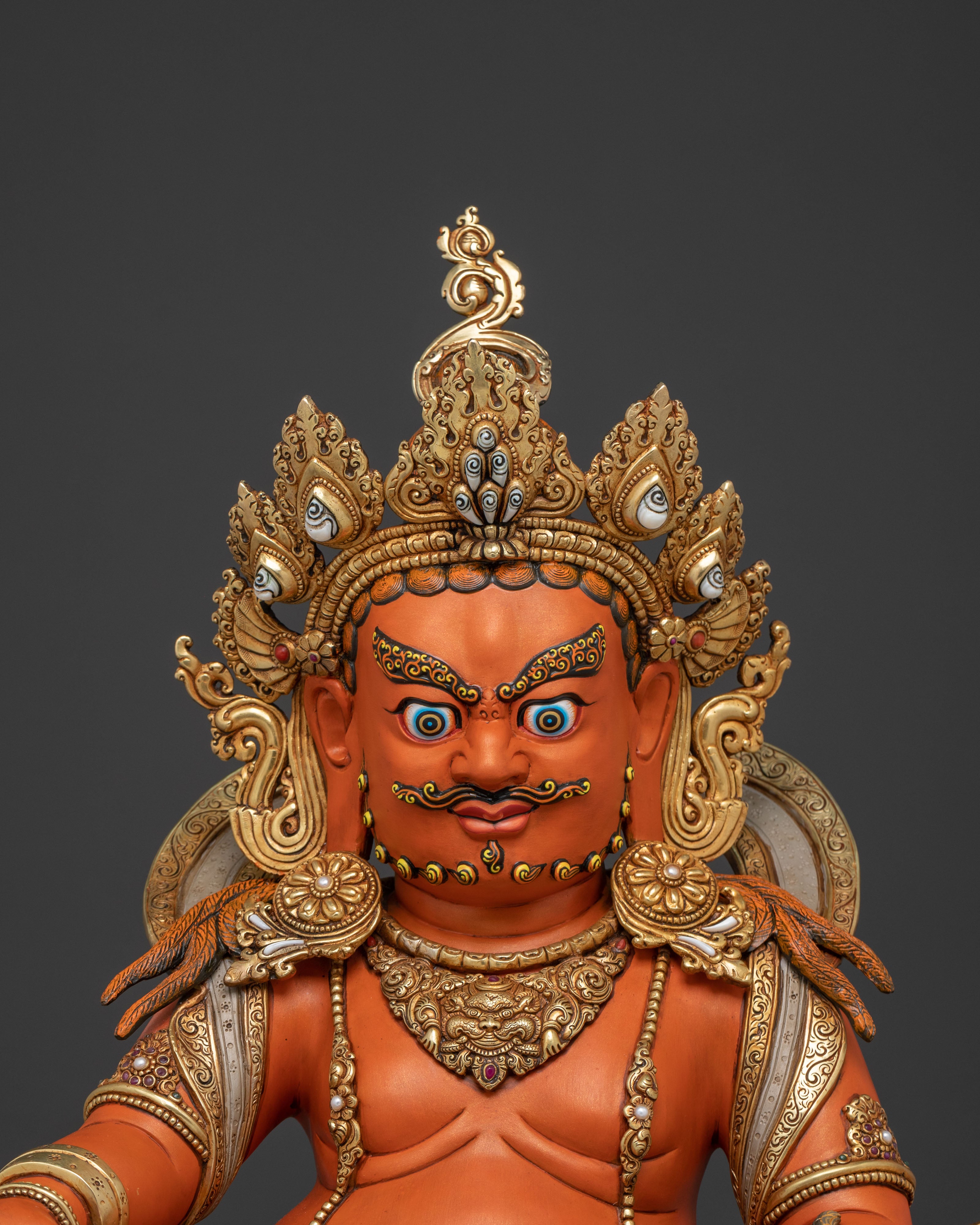 Dzambhala Prosperity Deity Sculpture | Spiritual Altar and Home Decor