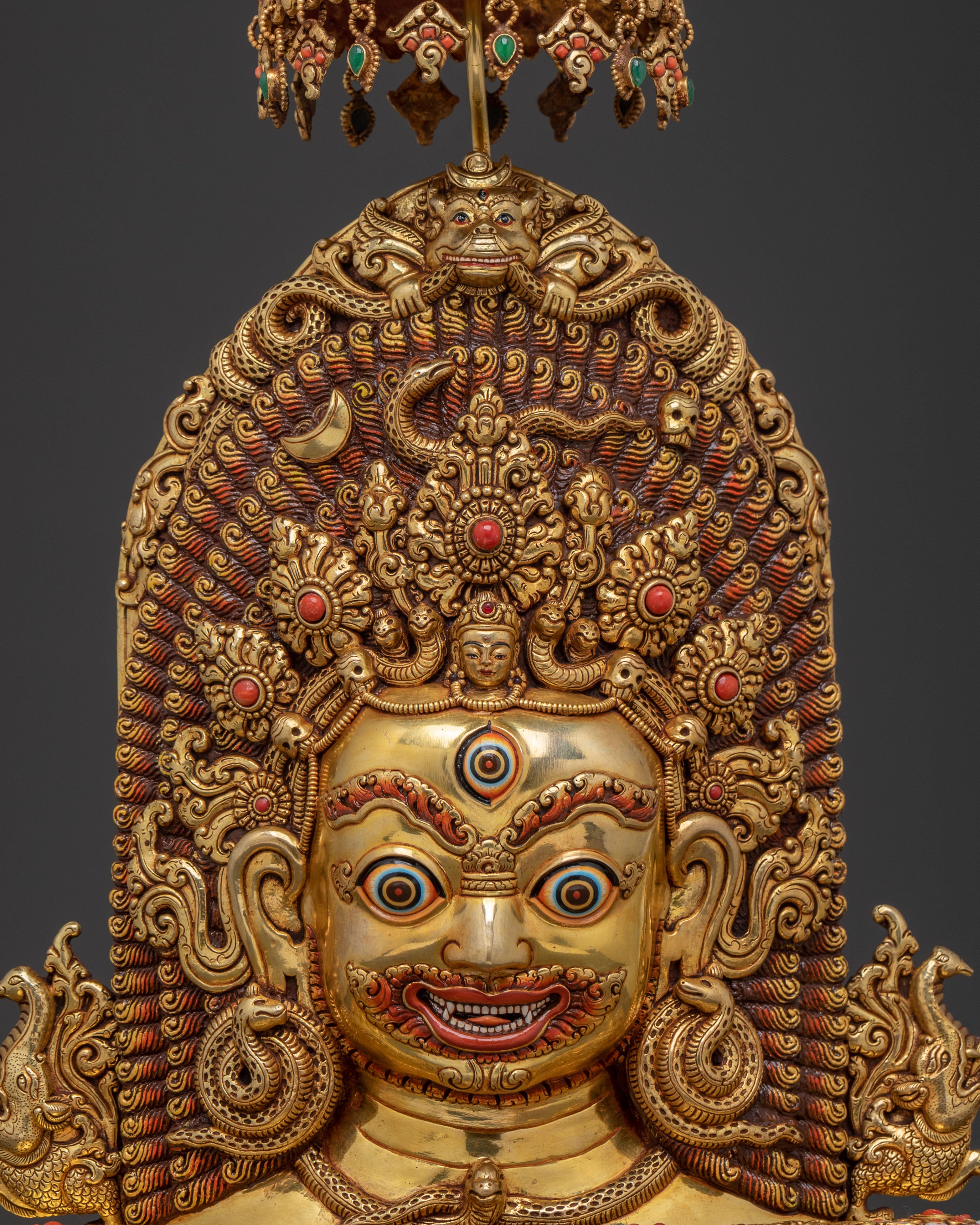 Bhairava Mask Sculpture | Spiritual Protection
