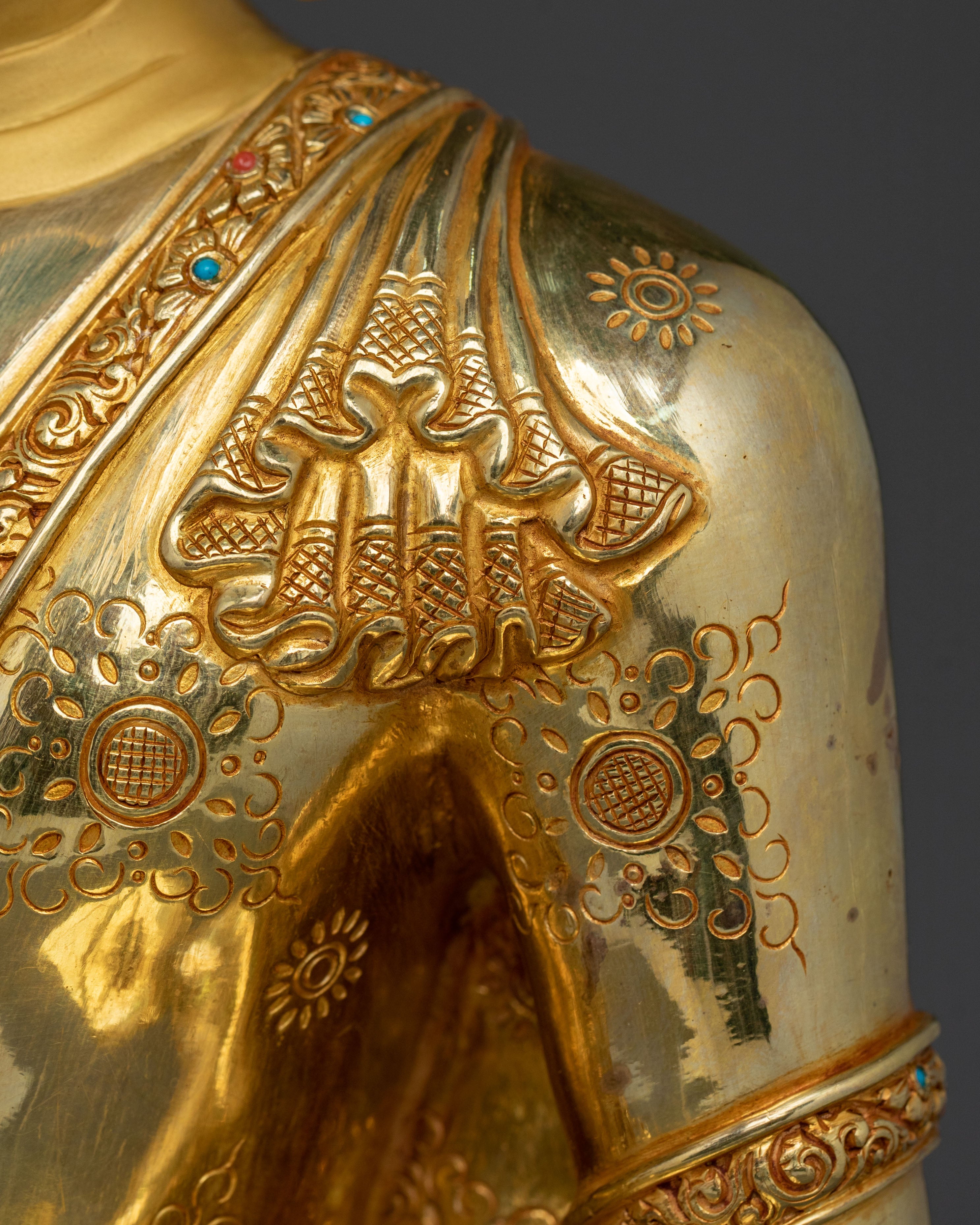 24K Gold Gilded handmade mitrugpa sacred statue