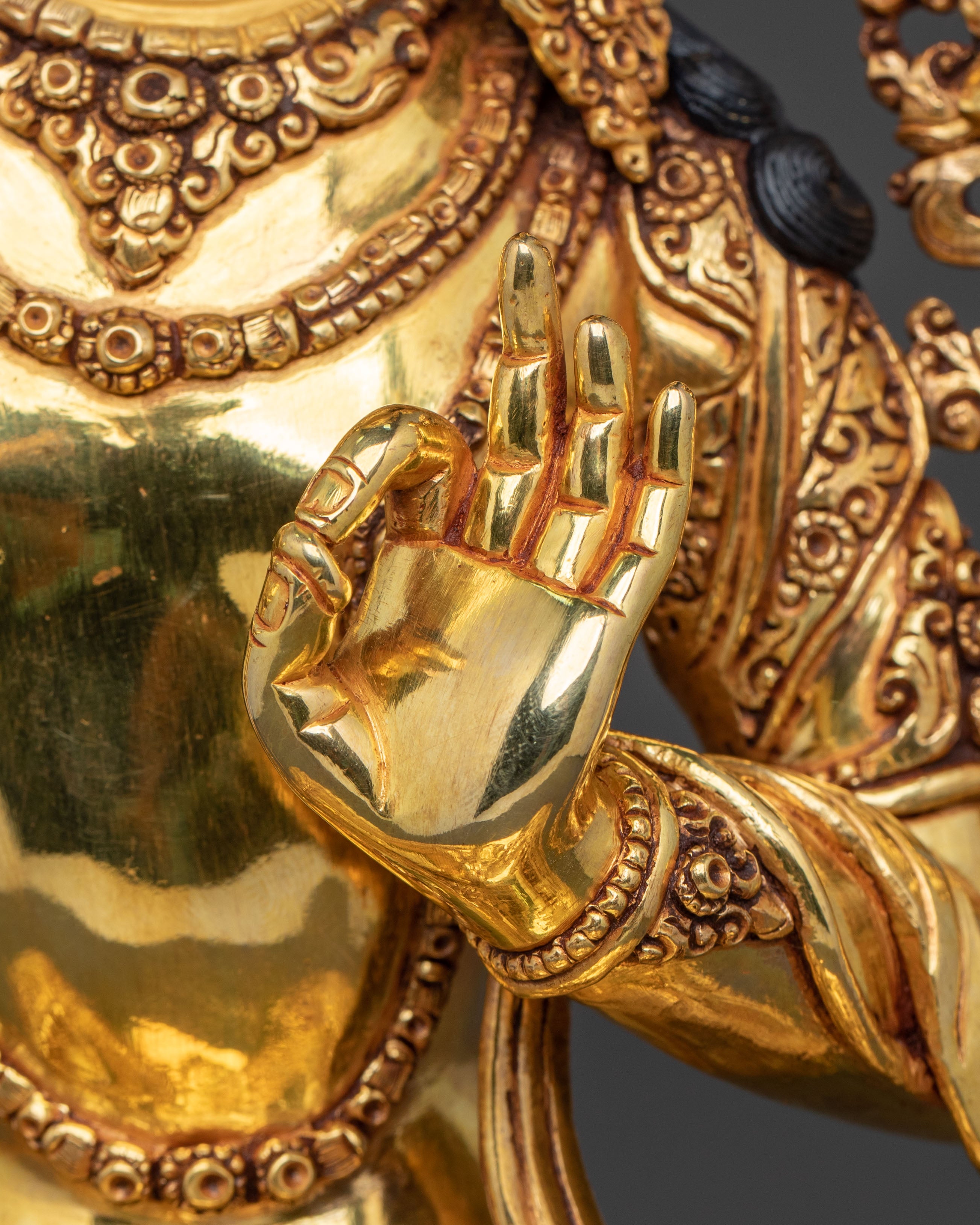 Sacred Manjushri Blessing Statue | Bodhisattva of Wisdom