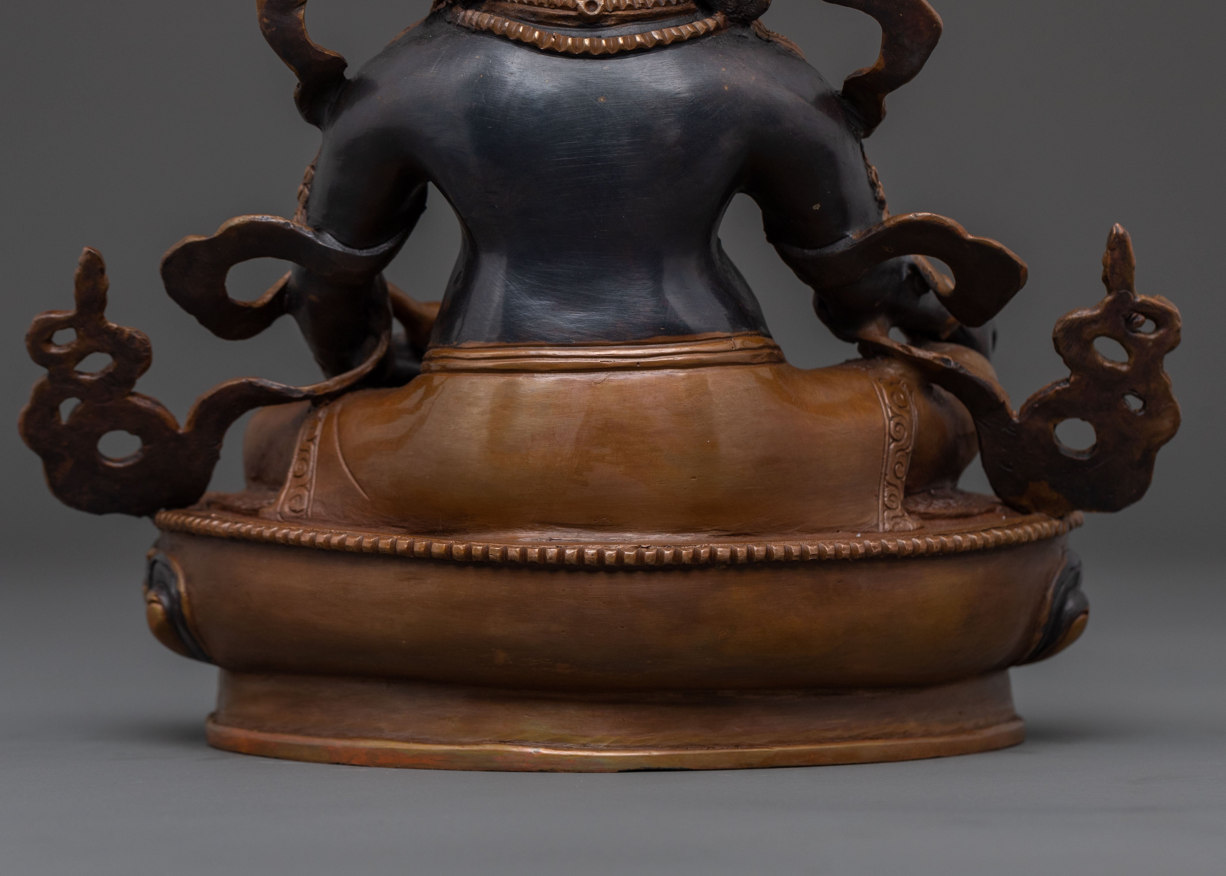 Dzambhala | Oxidized Copper Prosperity Statue