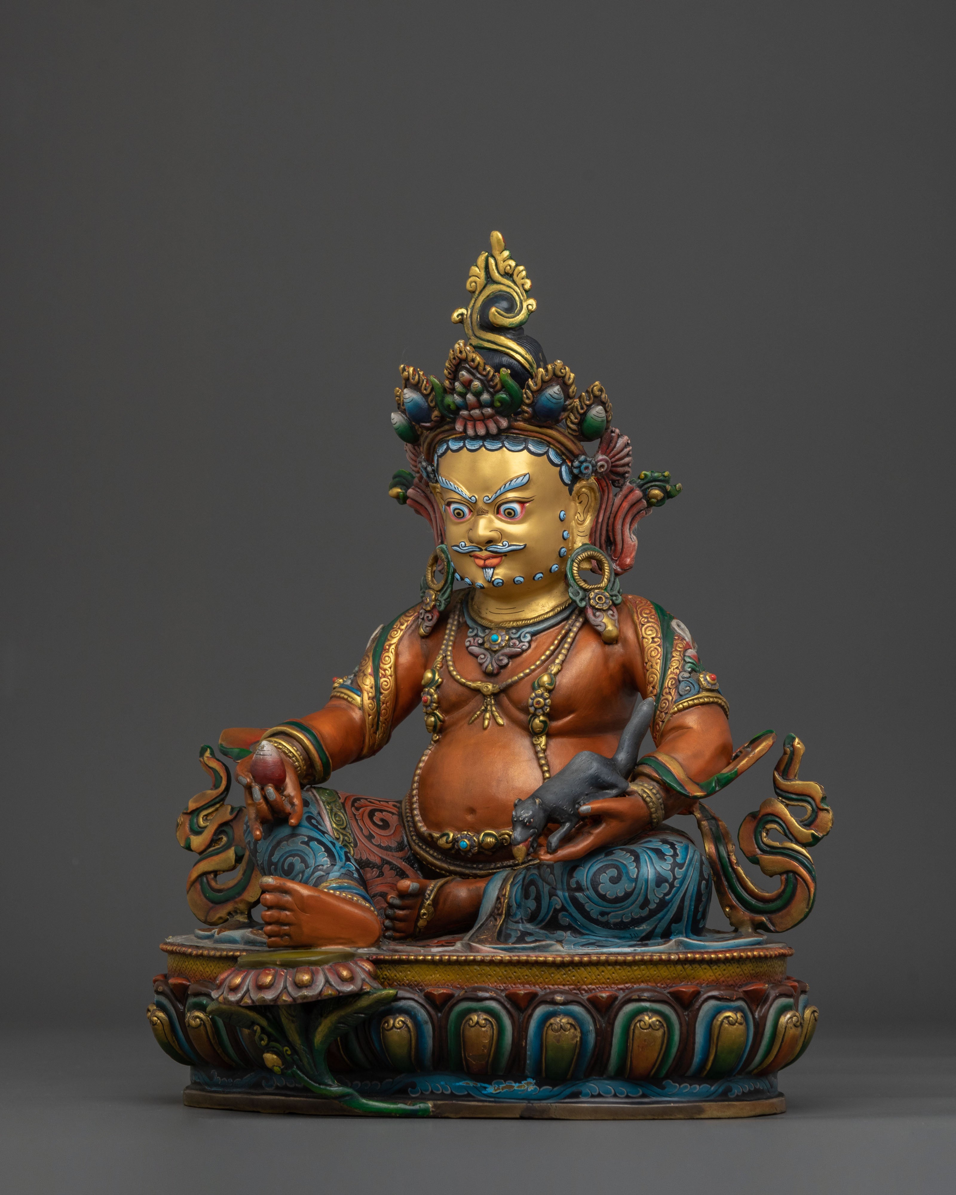 Dzambhala Wealth Deity Statue | Made in Nepal