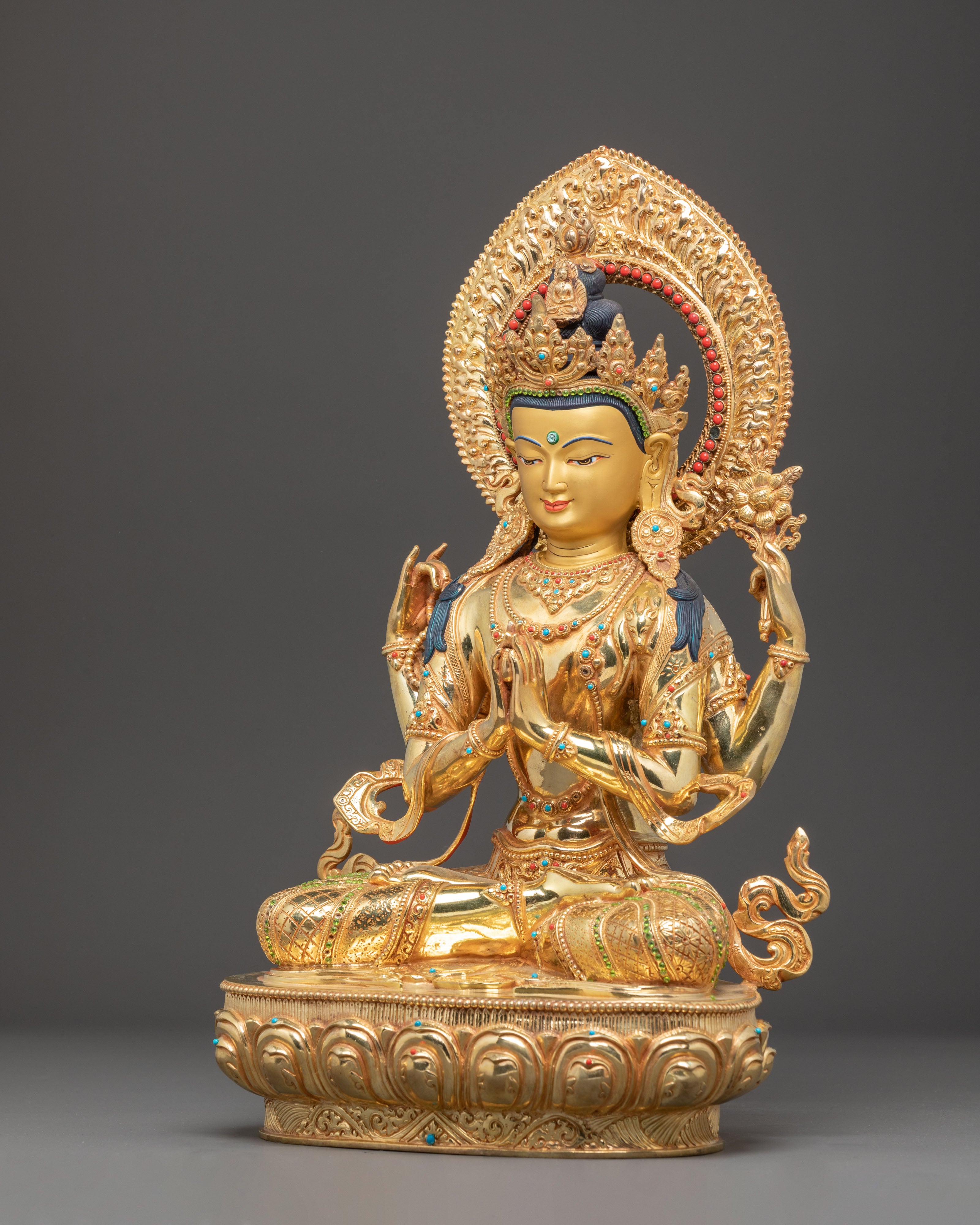Handcrafted Chenrezig Statue: Infinite Compassion of All Buddhas