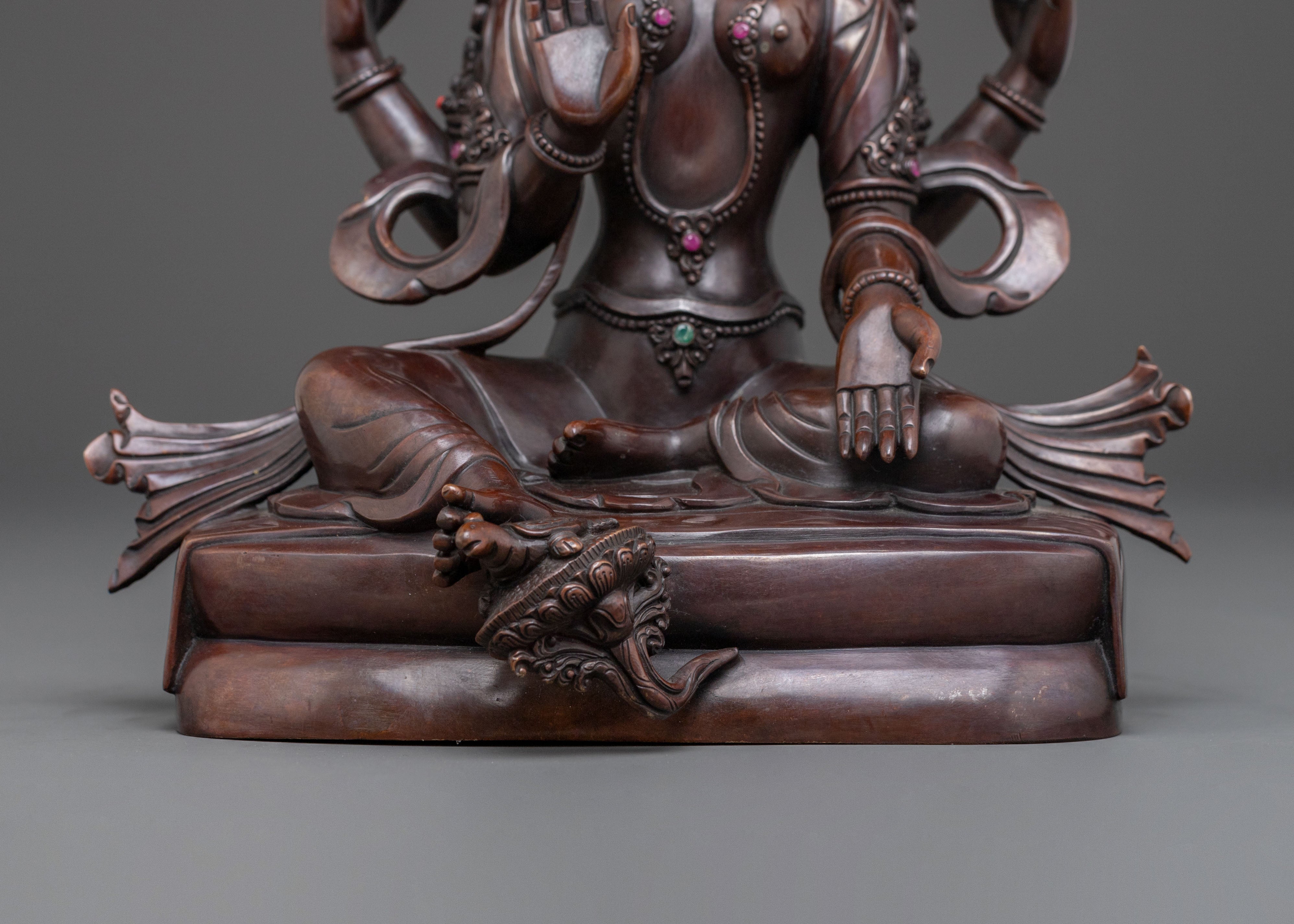 Goddess Laxmi: Handcrafted Sacred Statue