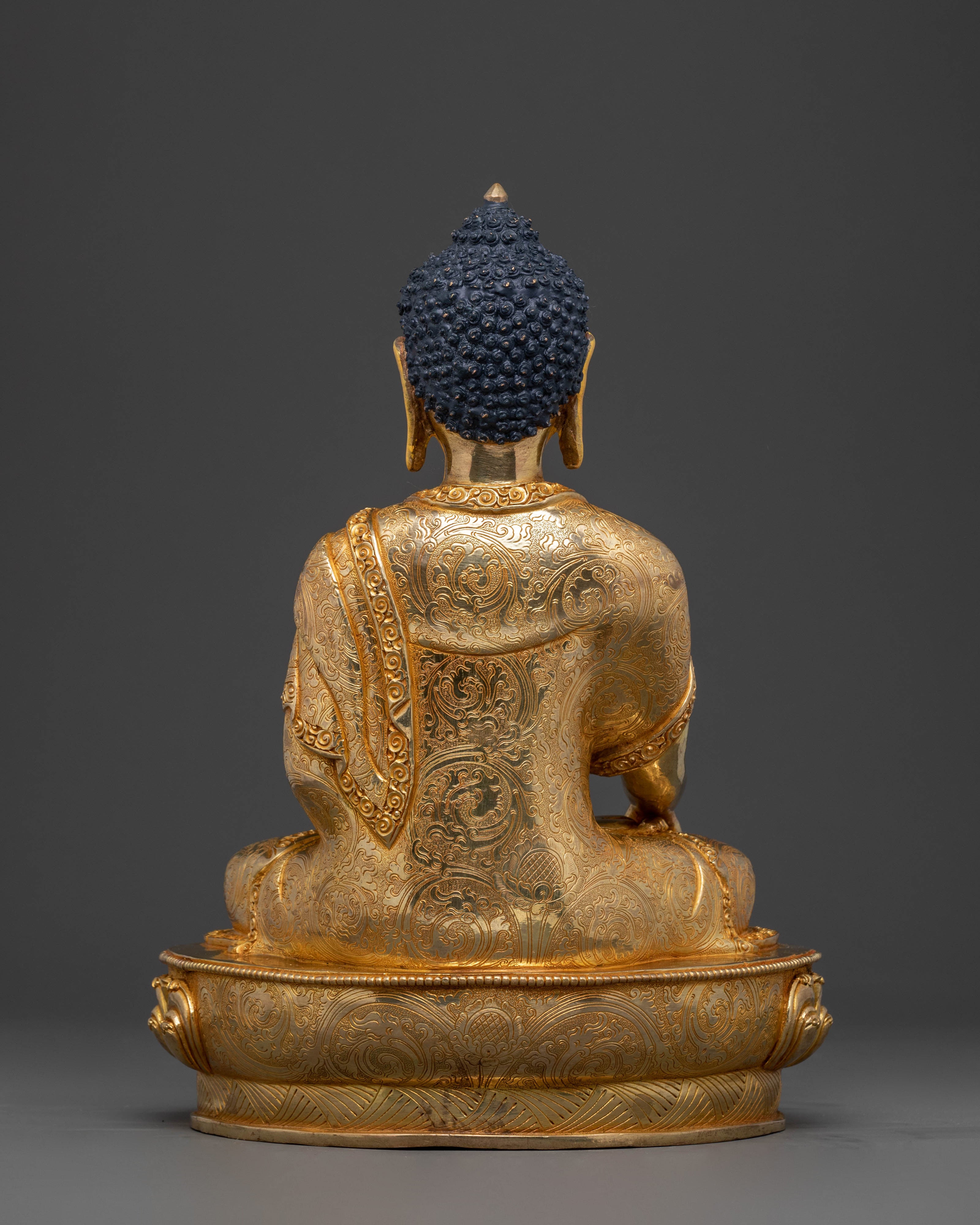 Himalayan Buddha Shakyamuni Golden Statue – Serene Radiance