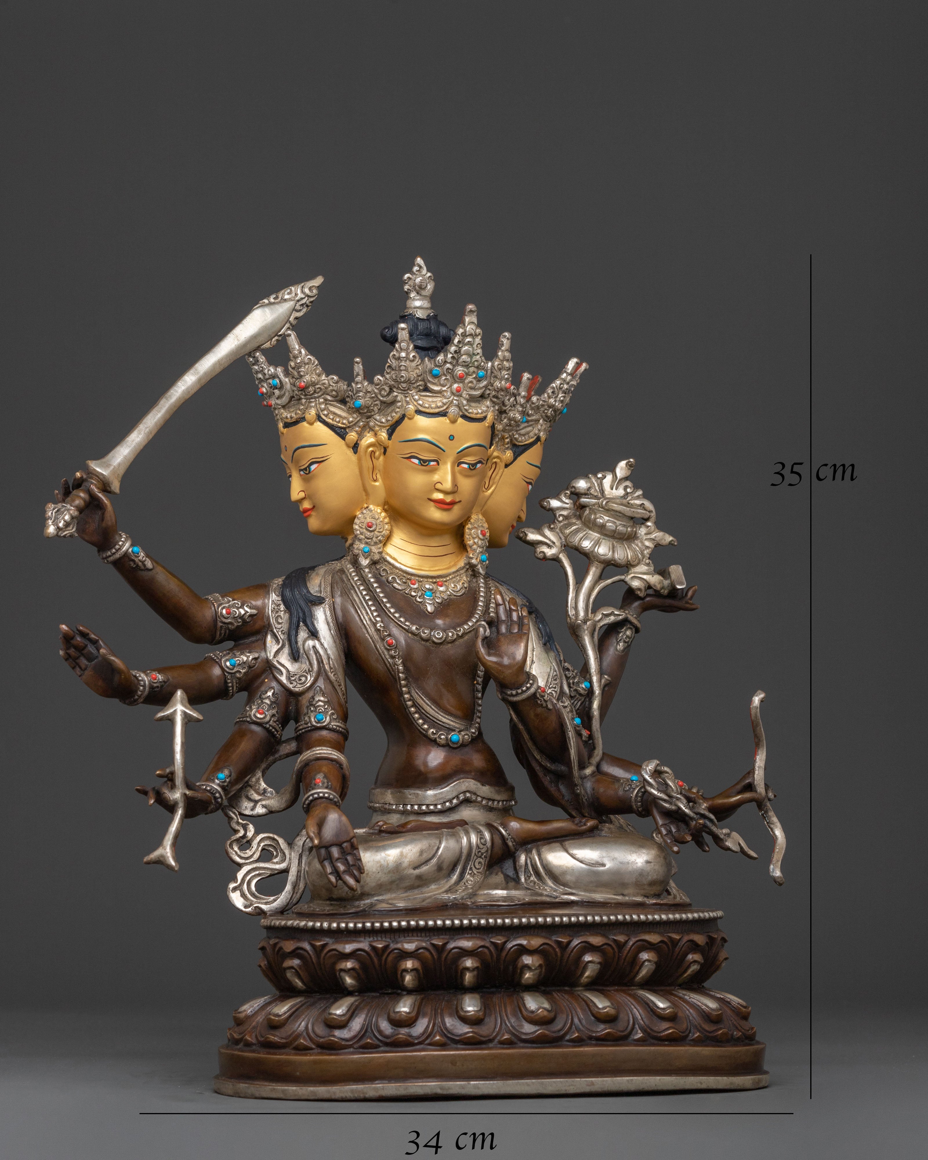 Maha Manjushri Spiritual Sculpture | Divine Form