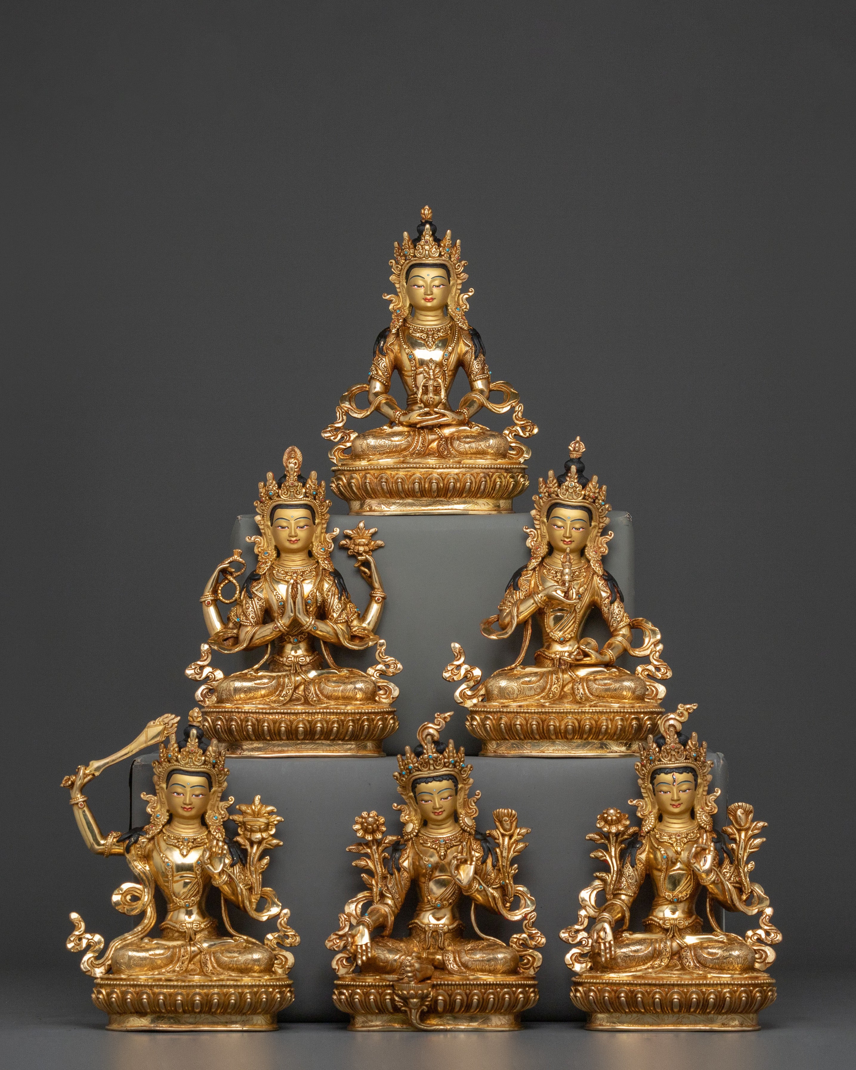 Six Bodhisattva Statue set 