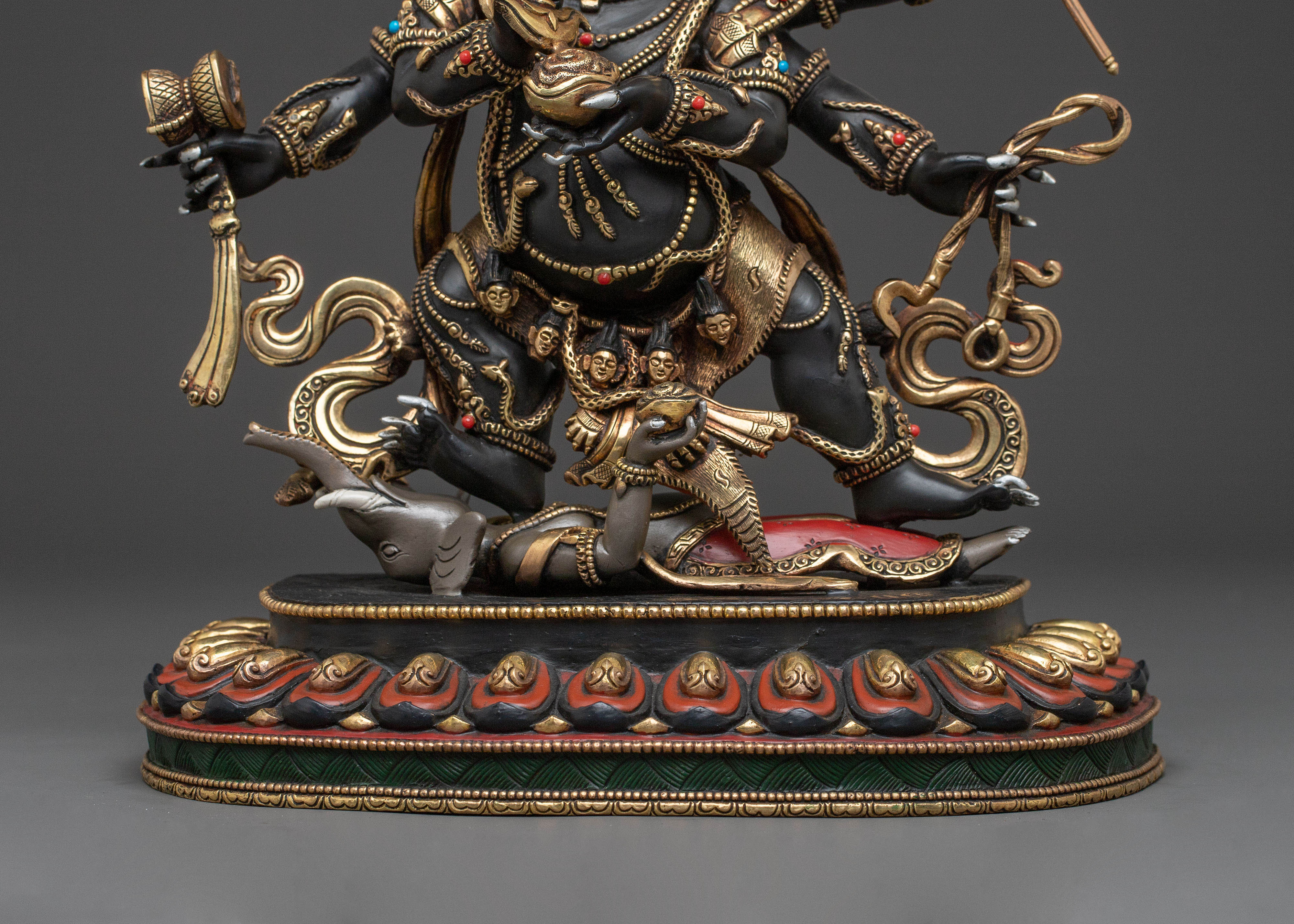 Six Armed Mahakala Divine Statue | Spiritual Decor