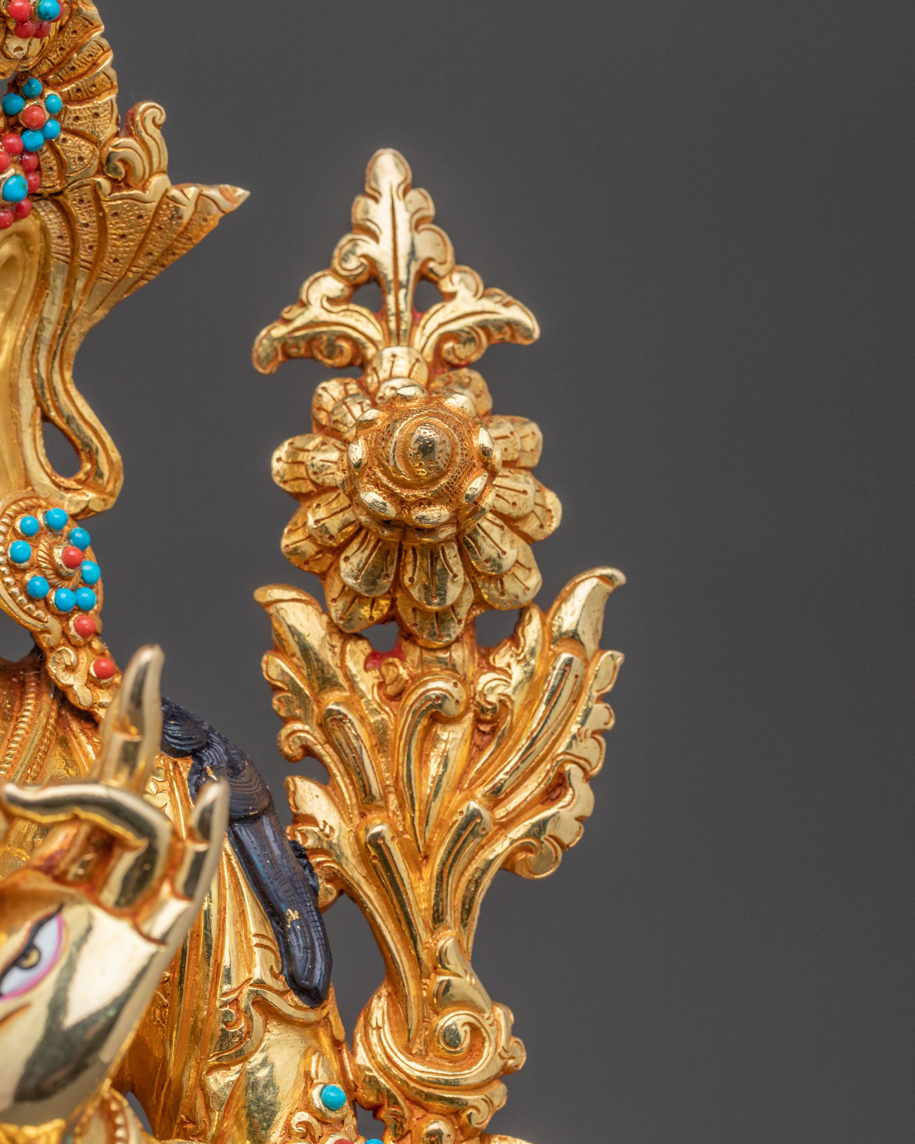 Exquisite Handcrafted White Tara Statue: The Peaceful Goddess