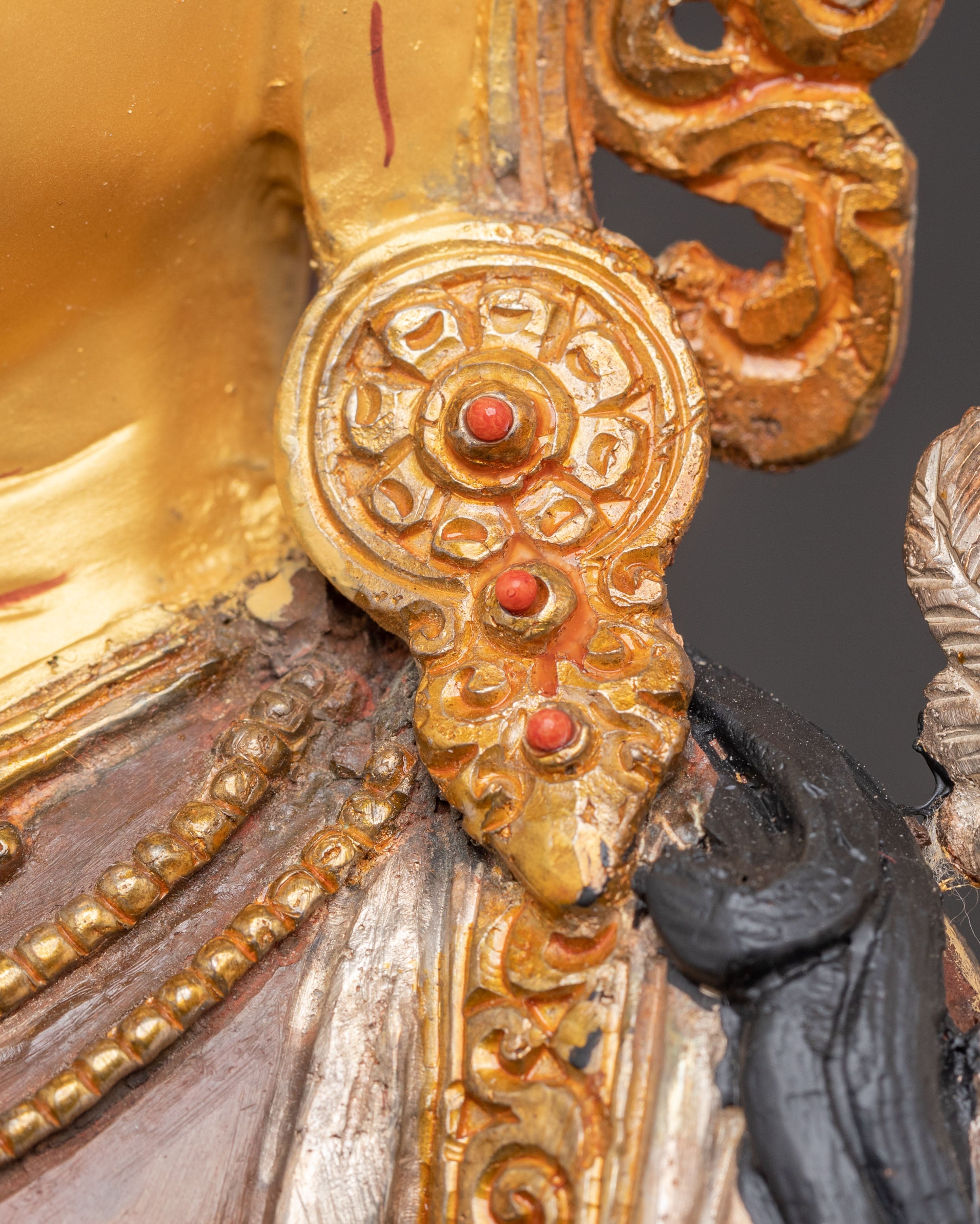 White Tara Golden Statue: Healing Deity of Tibetan Buddhism