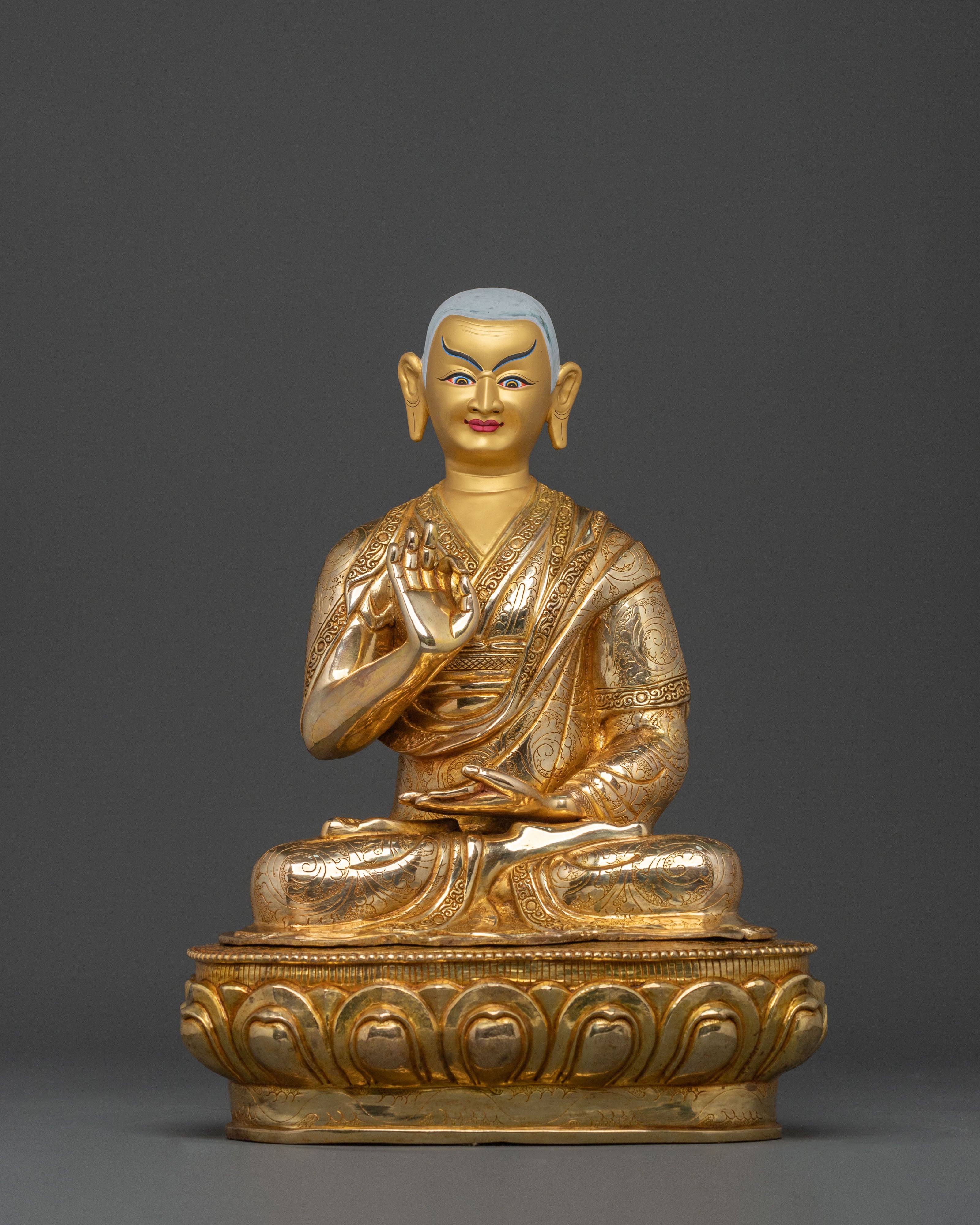 Tsongkhapa Statue with Disciples | Sacred Set