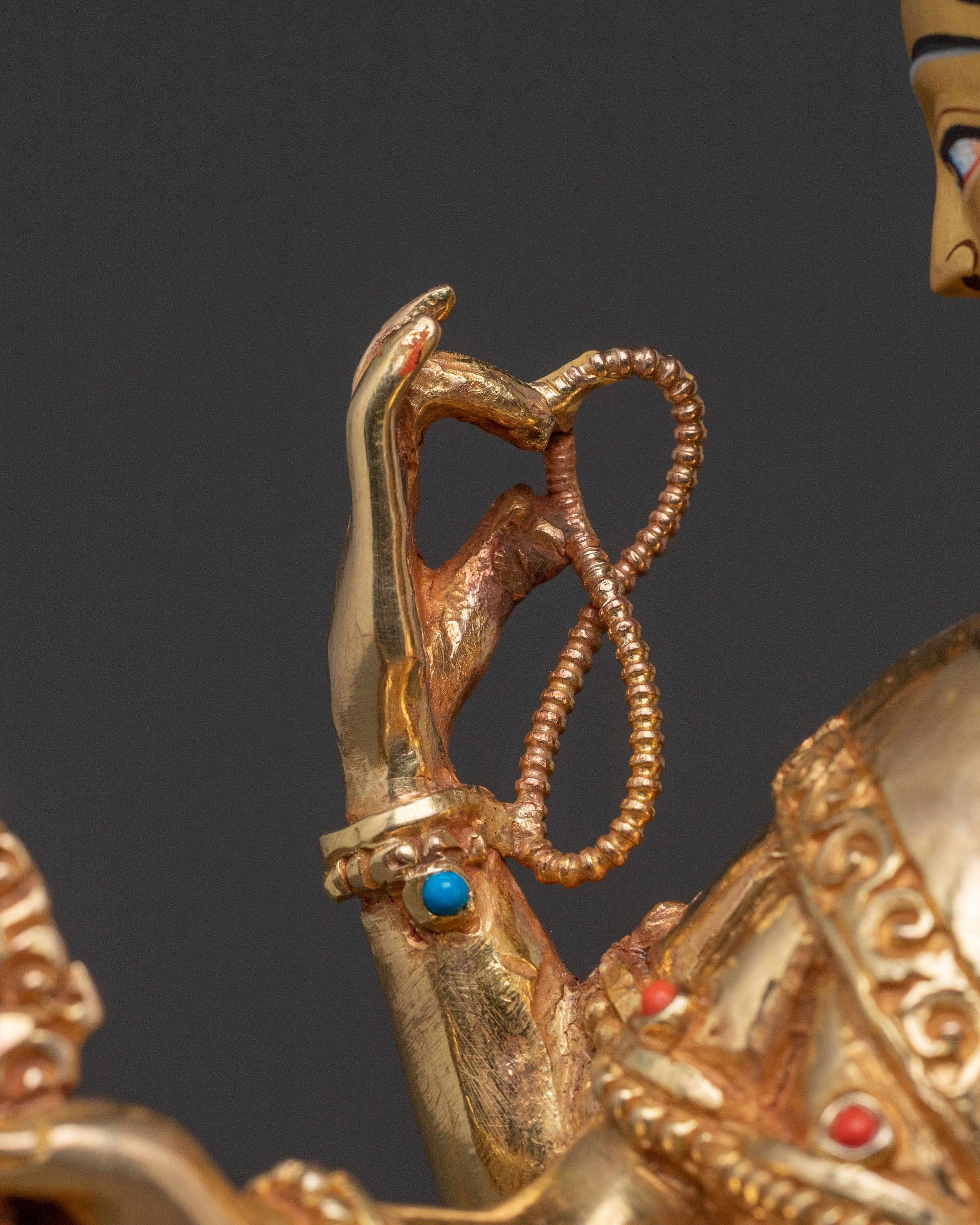 Vasudhara Goddess Statue | 24K Gold Gilded Figure