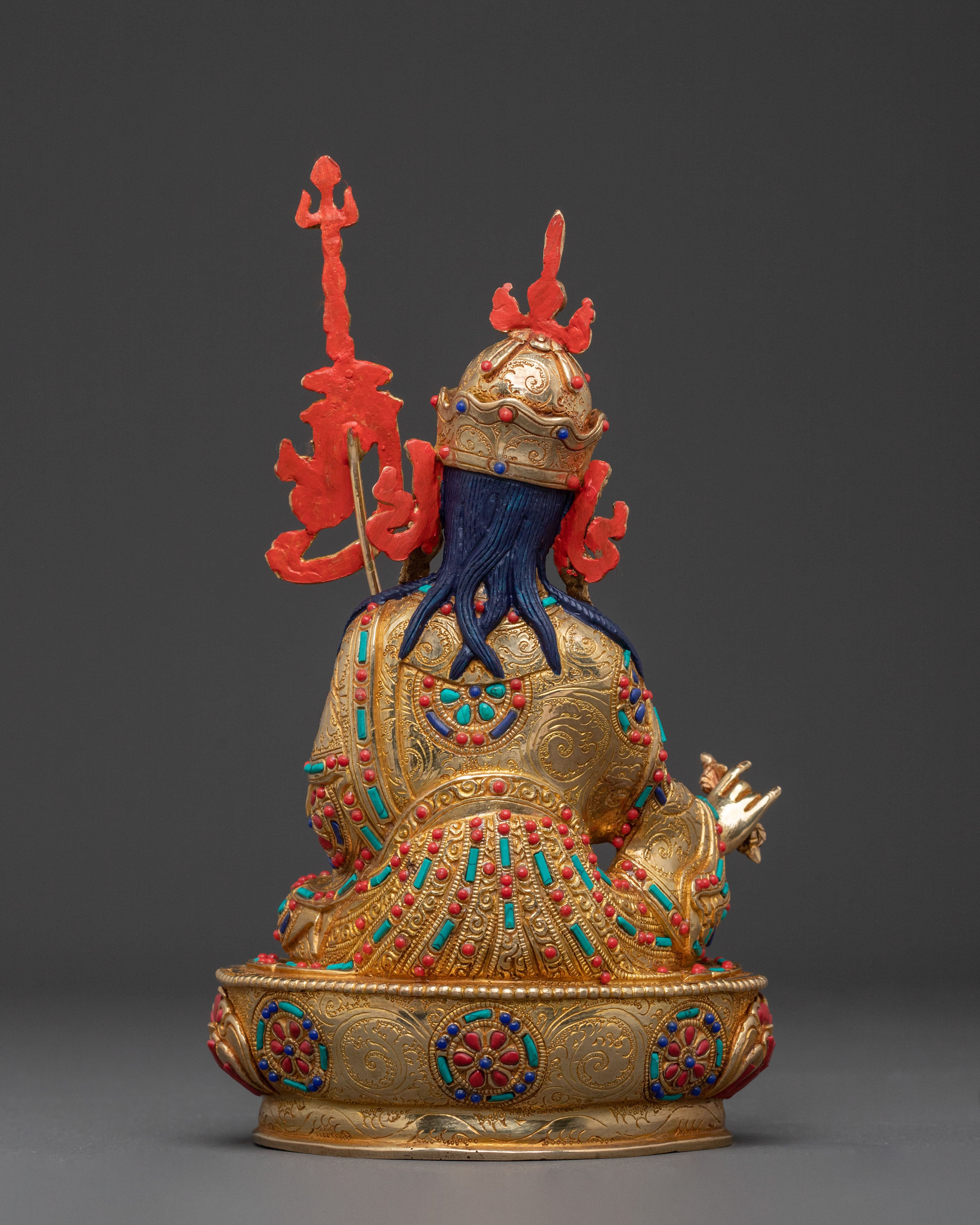 Guru Rinpoche Dharma Teaching Statue | Lotus-Born Master of Wisdom & Protection
